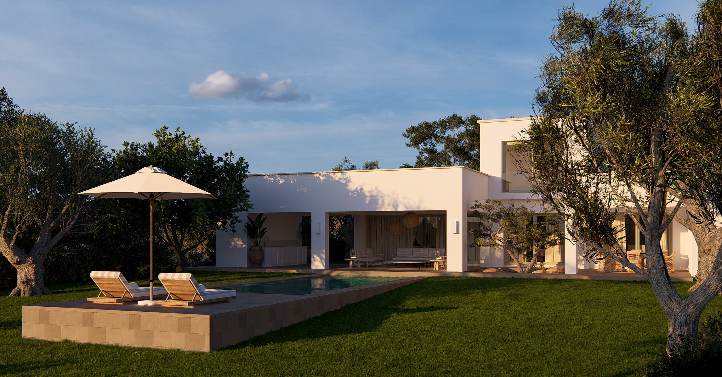  Contemporary villa with single-level living and landscaped garden - 物件實景
