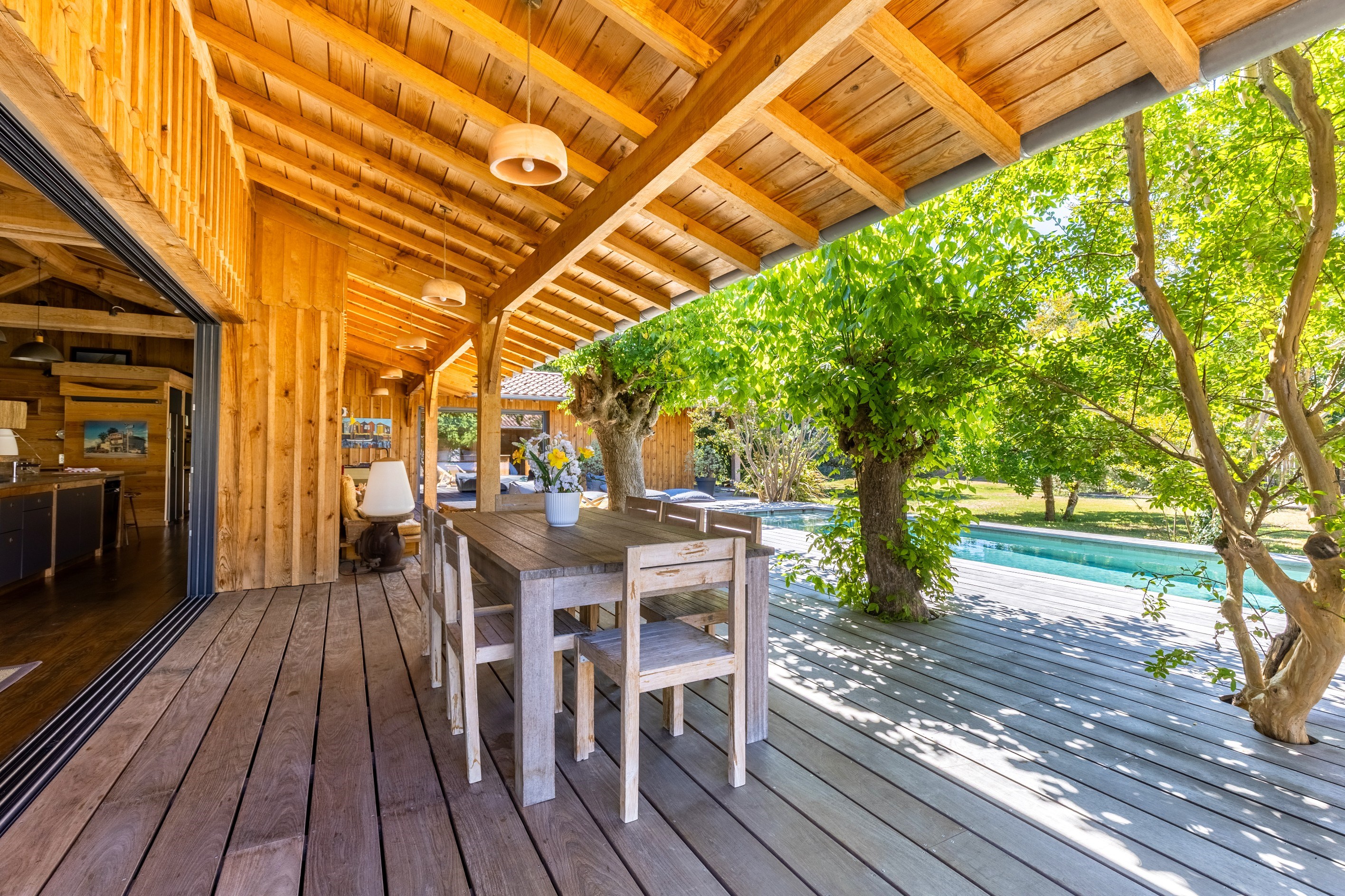  LA TESTE DE BUCH - SUBLIME WOODEN VILLA - SUPERB SWIMMING POOL - OUTBUILDING - … - 物件實景