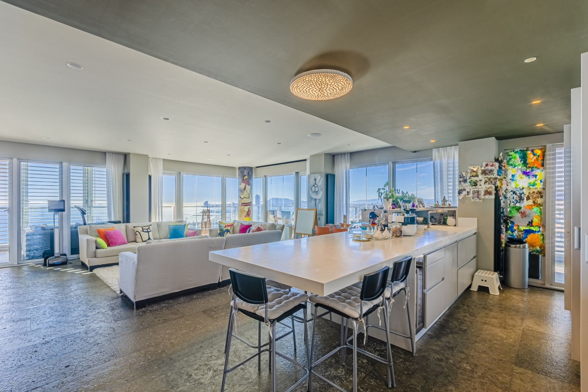  Family apartment with splendid sea and Barcelona views - 物件實景