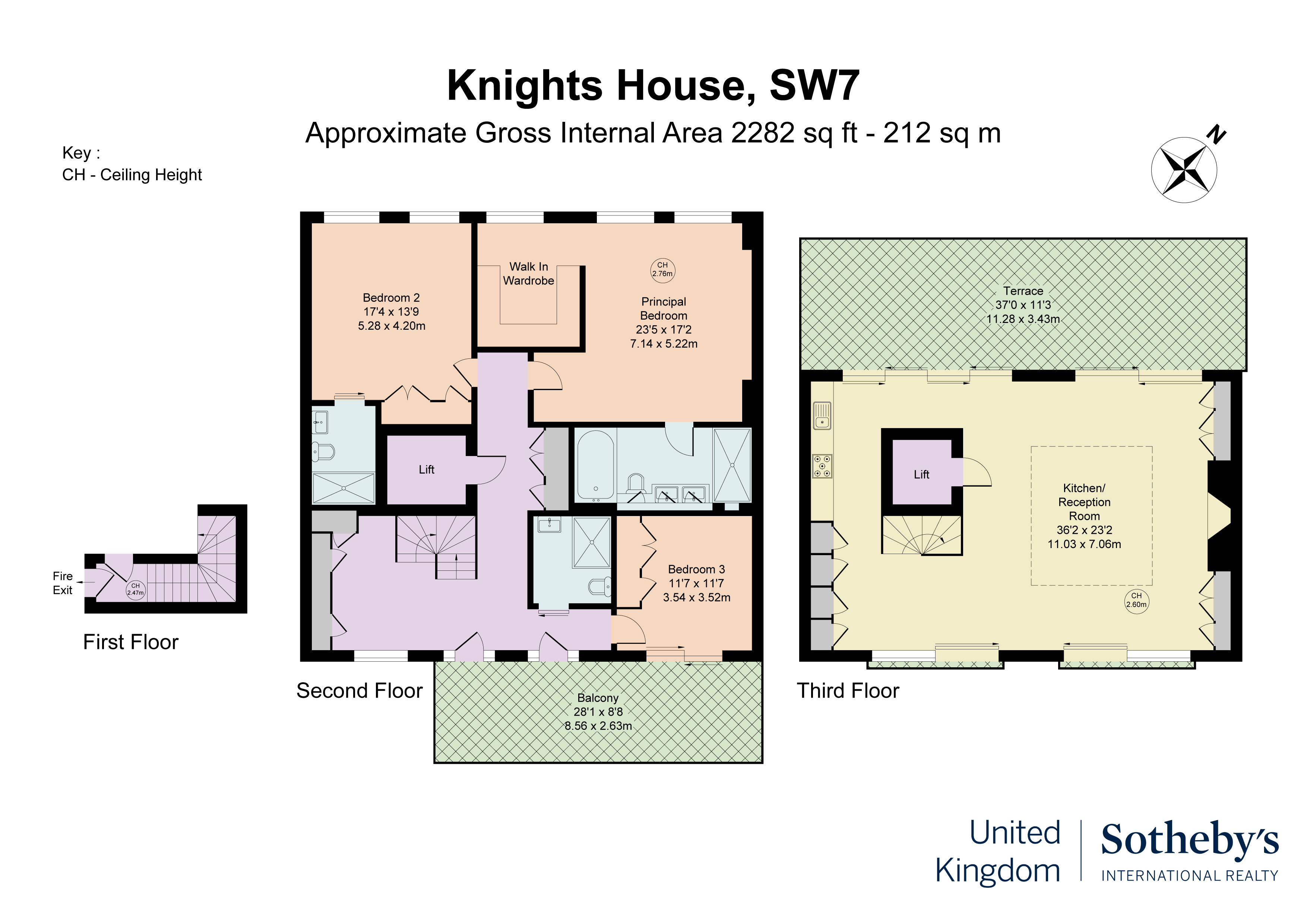A Luxurious Duplex with Roof Terraces in Knightsbridge 