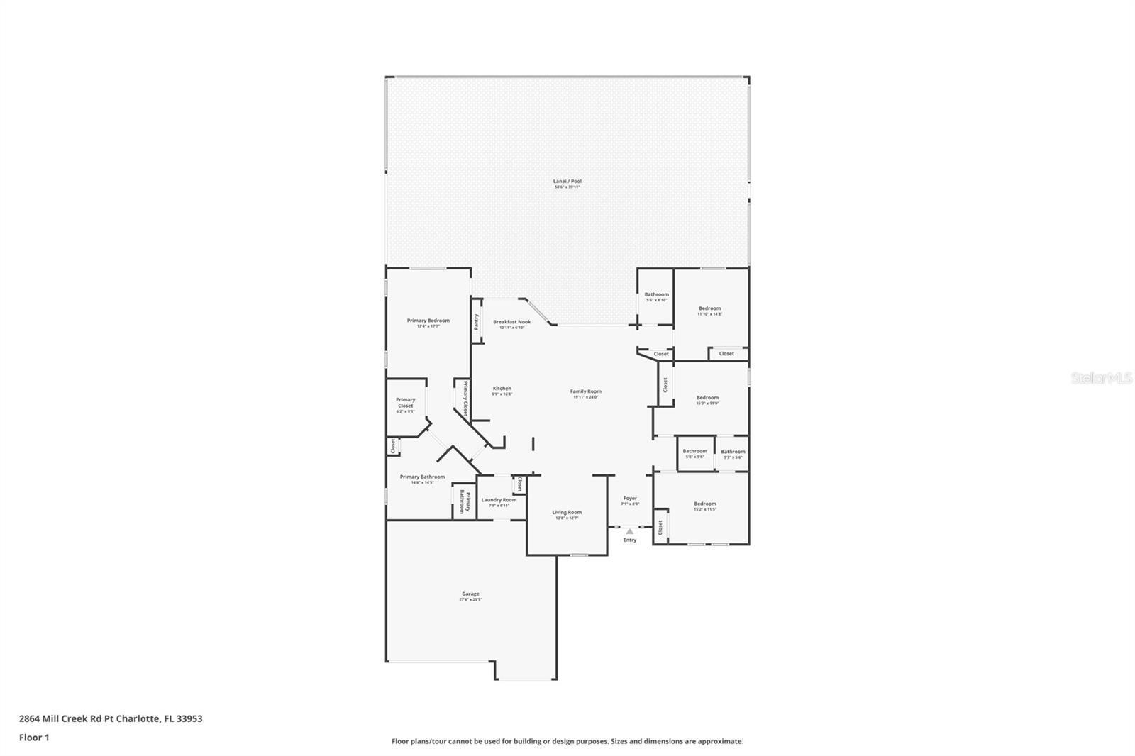 PORT CHARLOTTE, Florida, 33953, United States, 4 Bedrooms Bedrooms, ,3 BathroomsBathrooms,Residential,For Sale,1987055