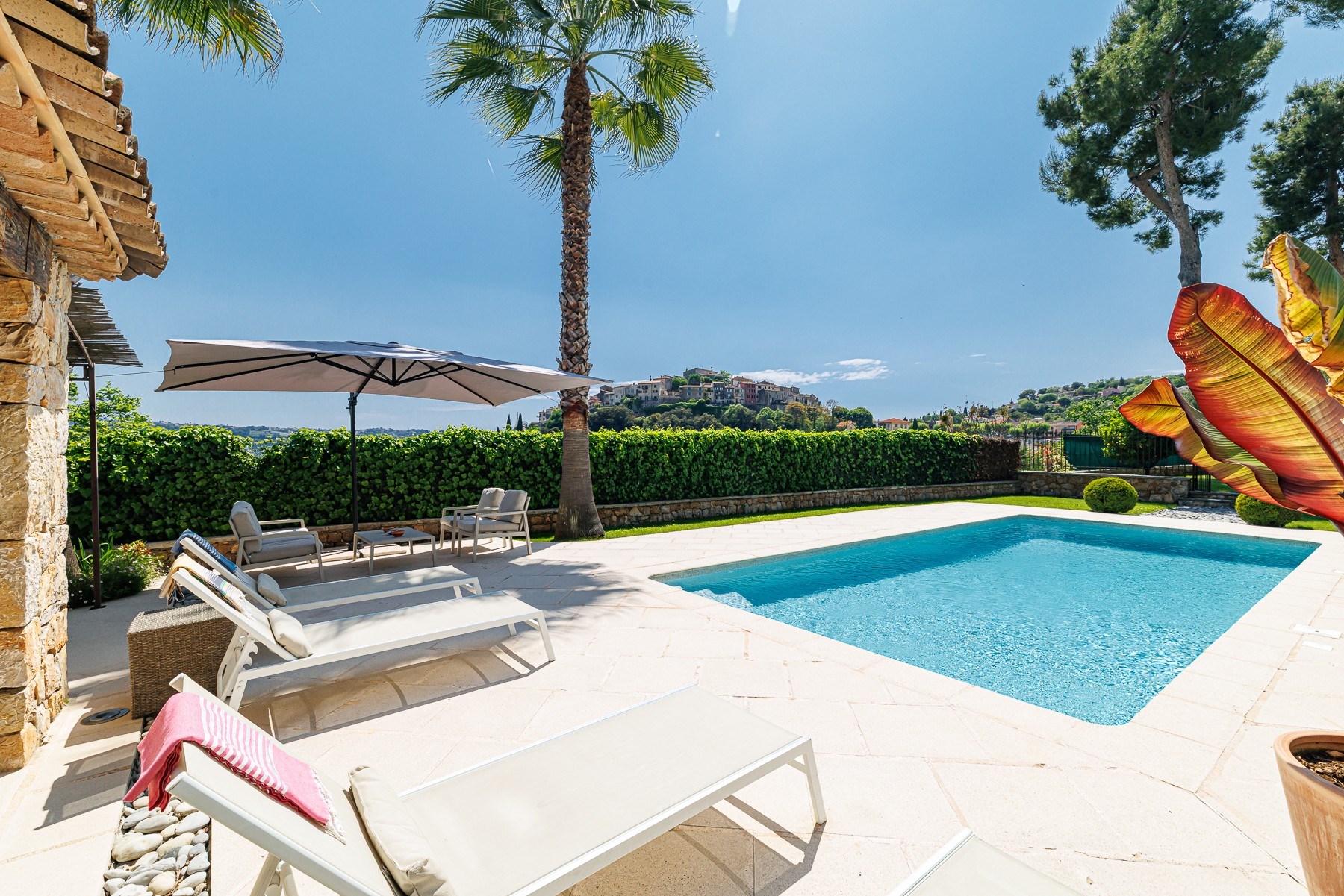  Gattières Provençal villa with panoramic views, pool and olive grove near Nice - 物件實景