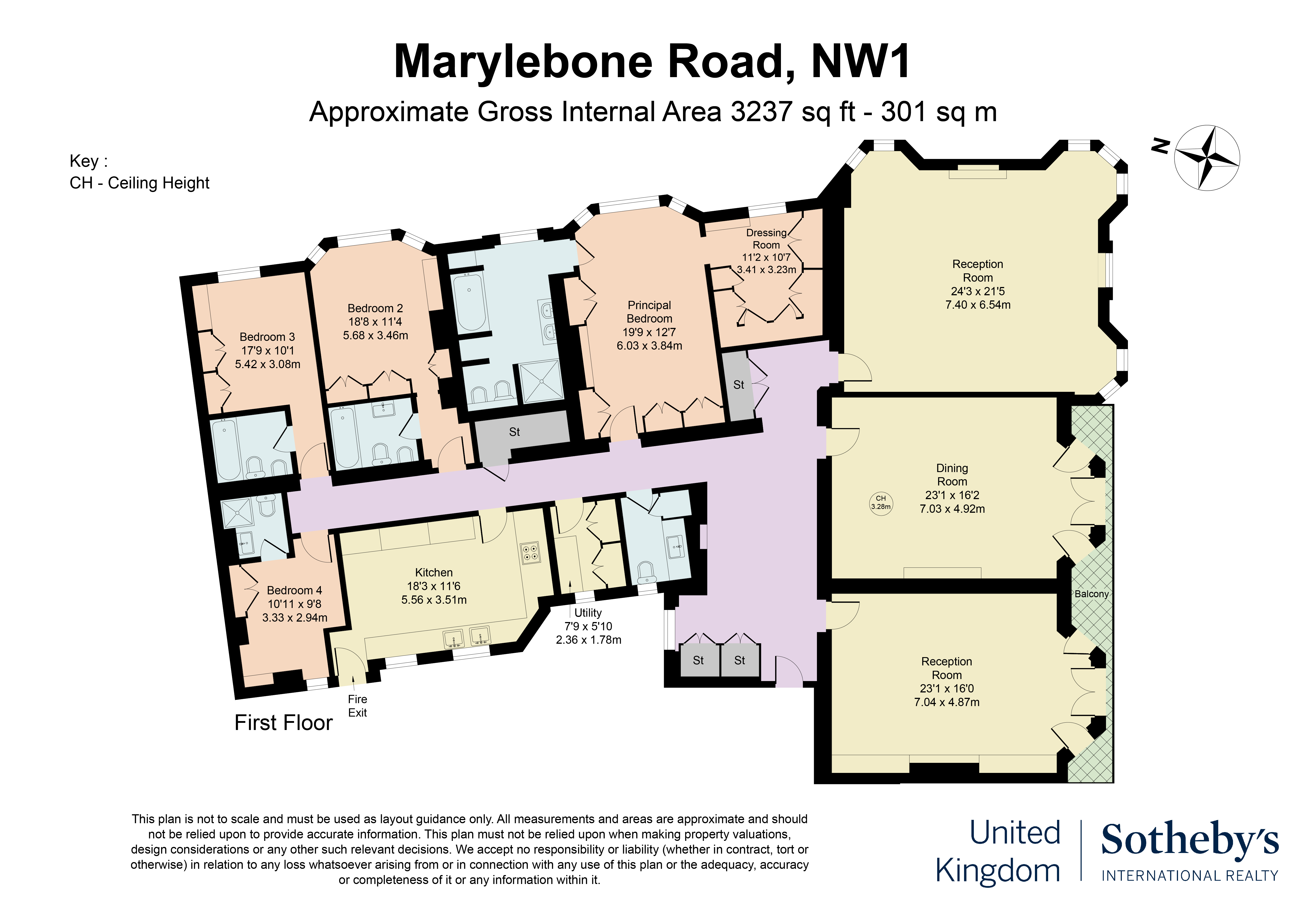  A Grand Lateral Apartment in a Gated Marylebone Mansion Block - 物件實景