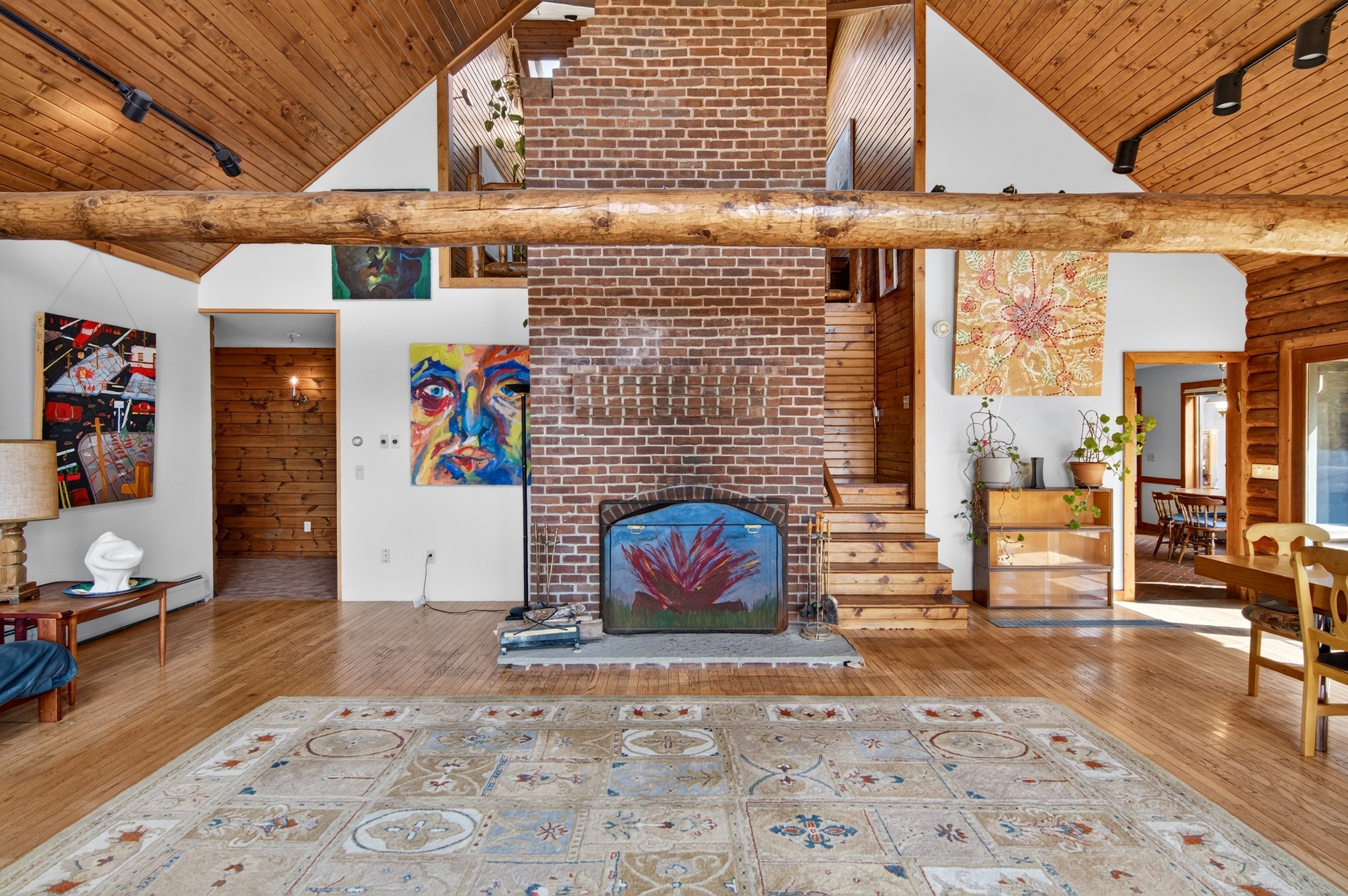  10-Acre Log Contemporary Near Jacob