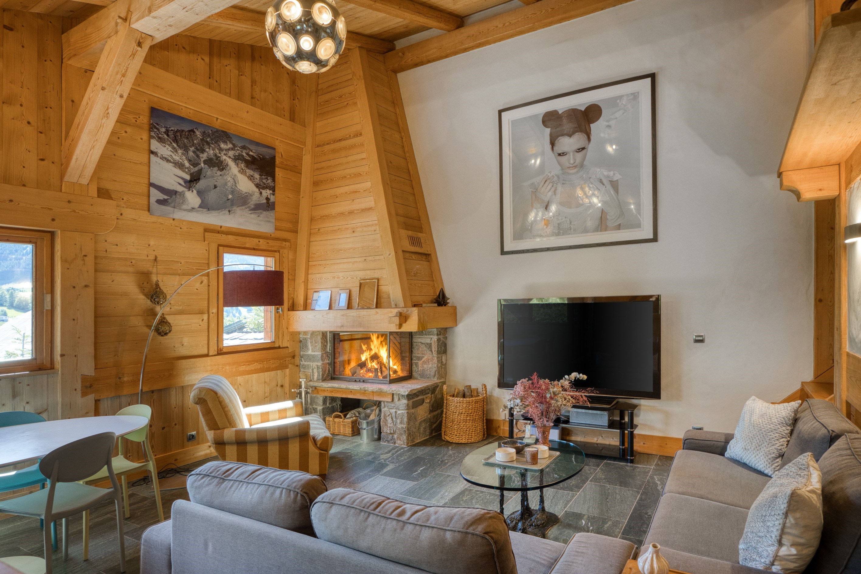  Chalet Louve in Megève — Rochebrune Views and South-Facing Aspect - 物件實景