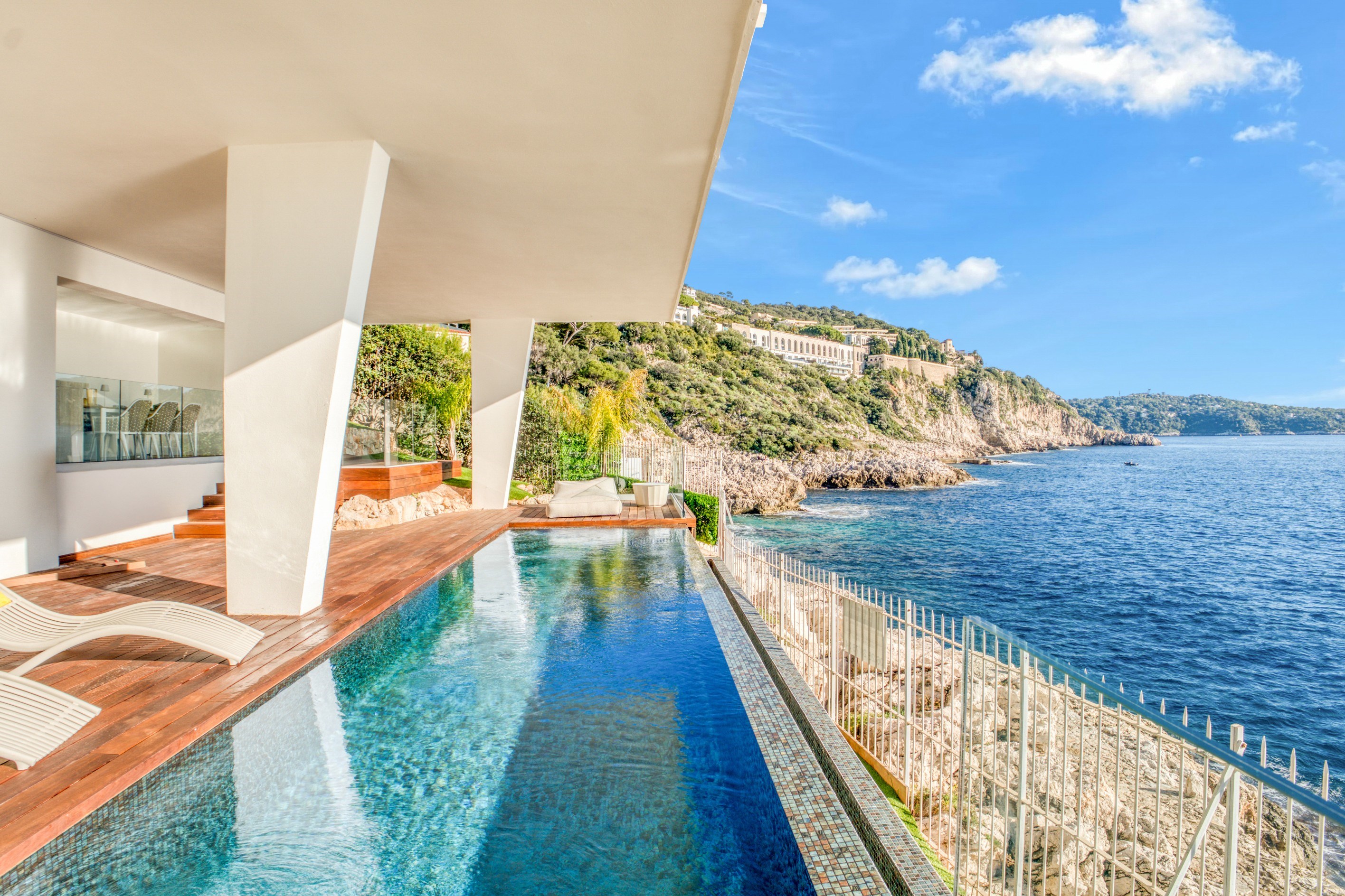  Modernist sea front villa with panoramic sea view and pool, Cap de Nice - 物件實景