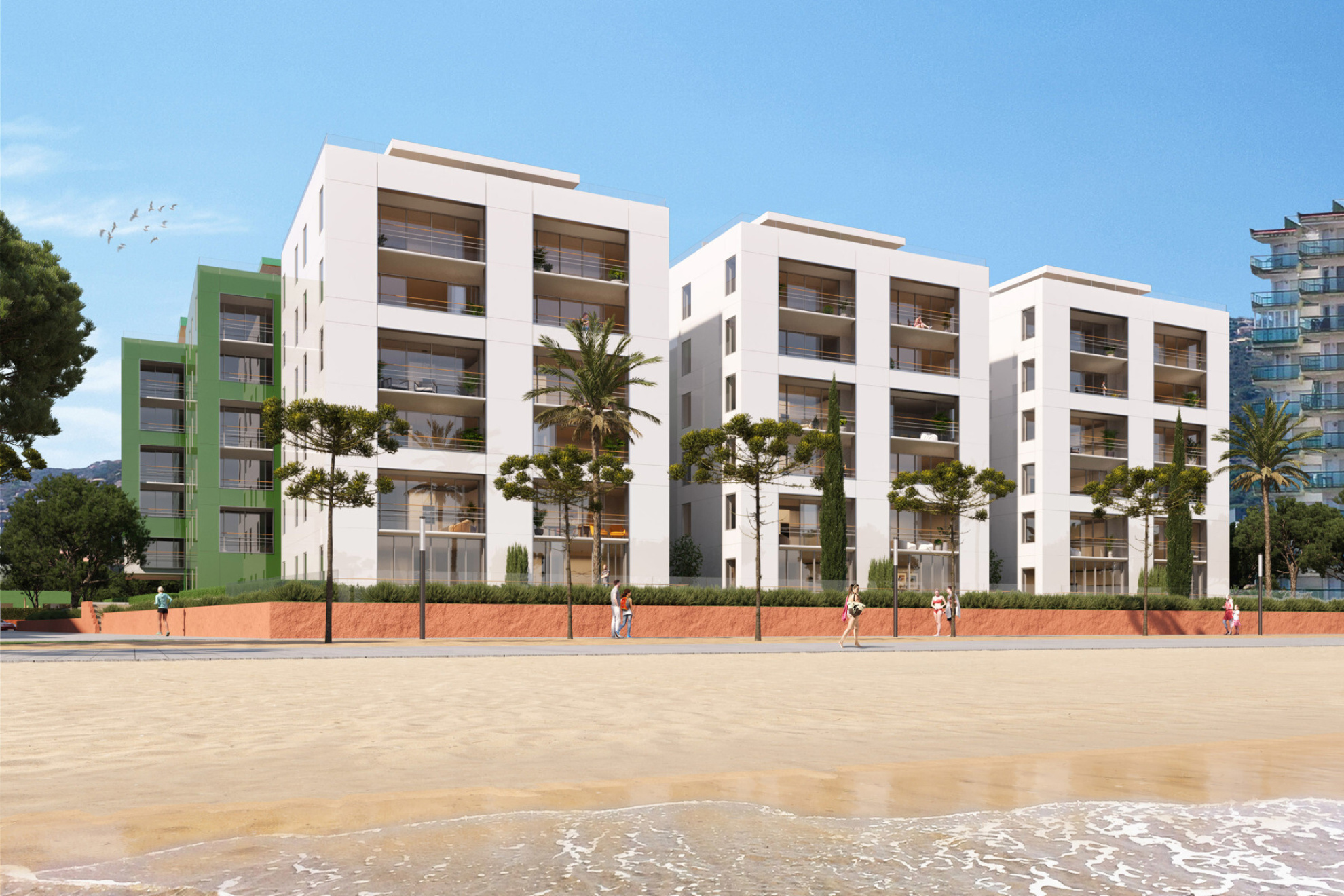  Promotion of new construction apartments on the seafront in Platja d