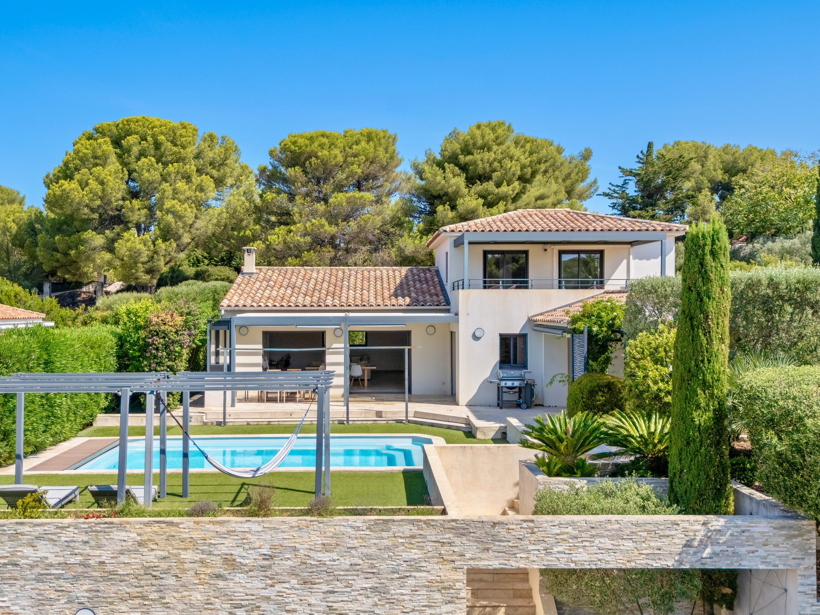  Sanary-sur-Mer, Beaucours – Villa with Swimming Pool and Sea Glimpse, Beach Wit… - 物件實景