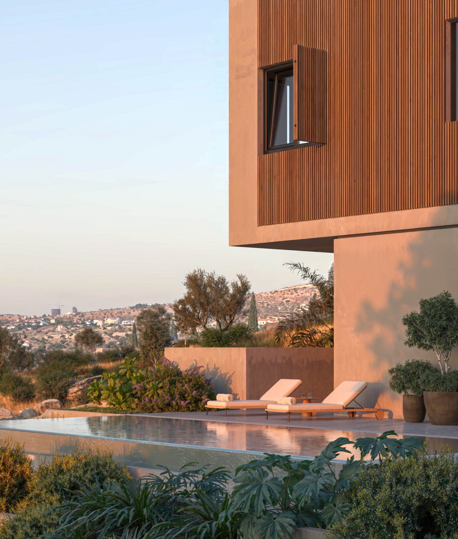  Three-Bedroom Villa with Pool in the Hills of Agios Tychonas, Limassol - 物件實景