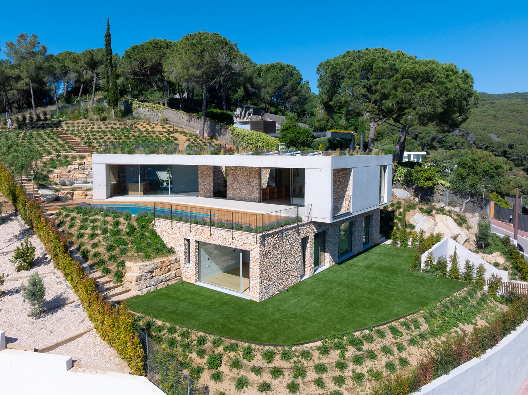  Spectacular new contemporary house with sea views in Cabrils - 物件實景