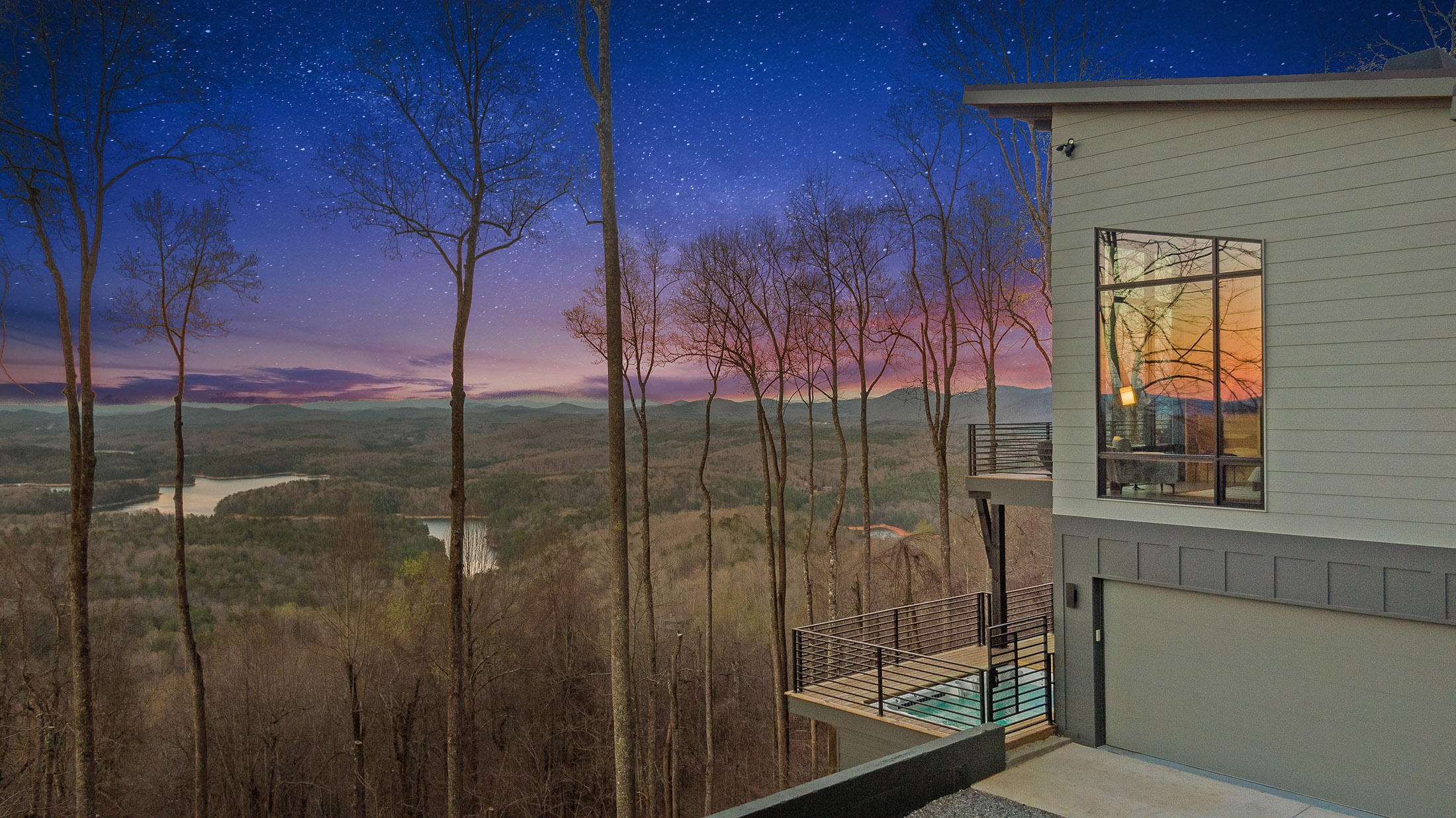 Contemporary Architectural Estate Overlooking Blue Ridge Lake - 物件實景