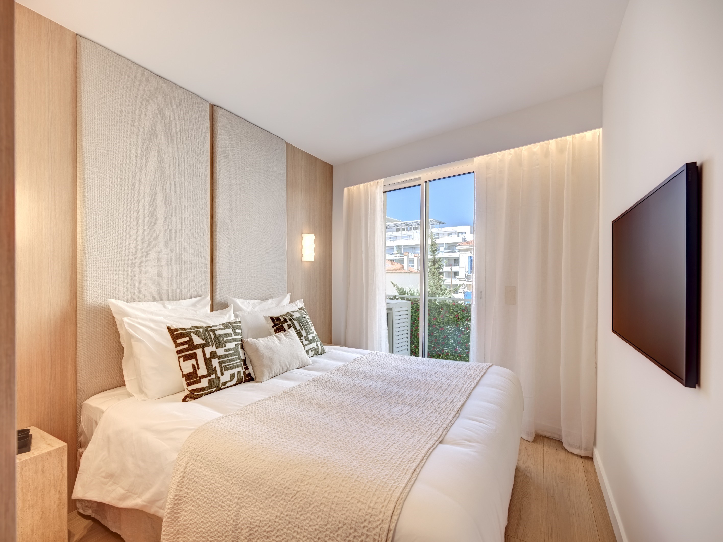  Cannes Palm Beach seafront apartment 2 bedroom terrace panoramic sea view beach… - 物件實景