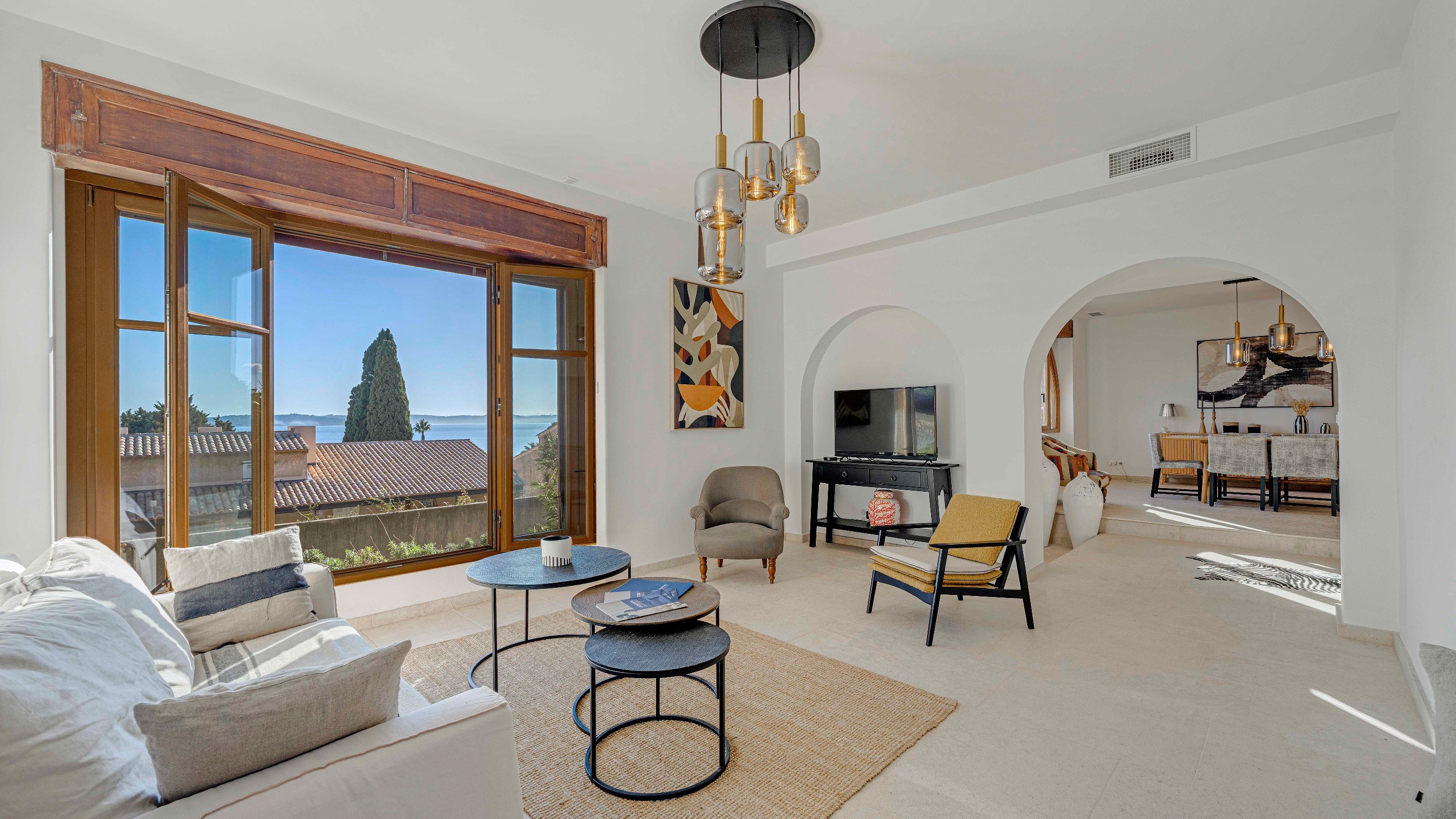  Renovated Art Deco villa with sea view, 300 m from the beaches, Sainte-Maxime, … - 物件實景