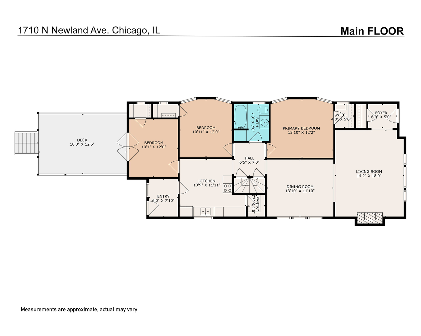 Chicago, Illinois, 60707, United States, 4 Bedrooms Bedrooms, ,2 BathroomsBathrooms,Residential,For Sale,1939861
