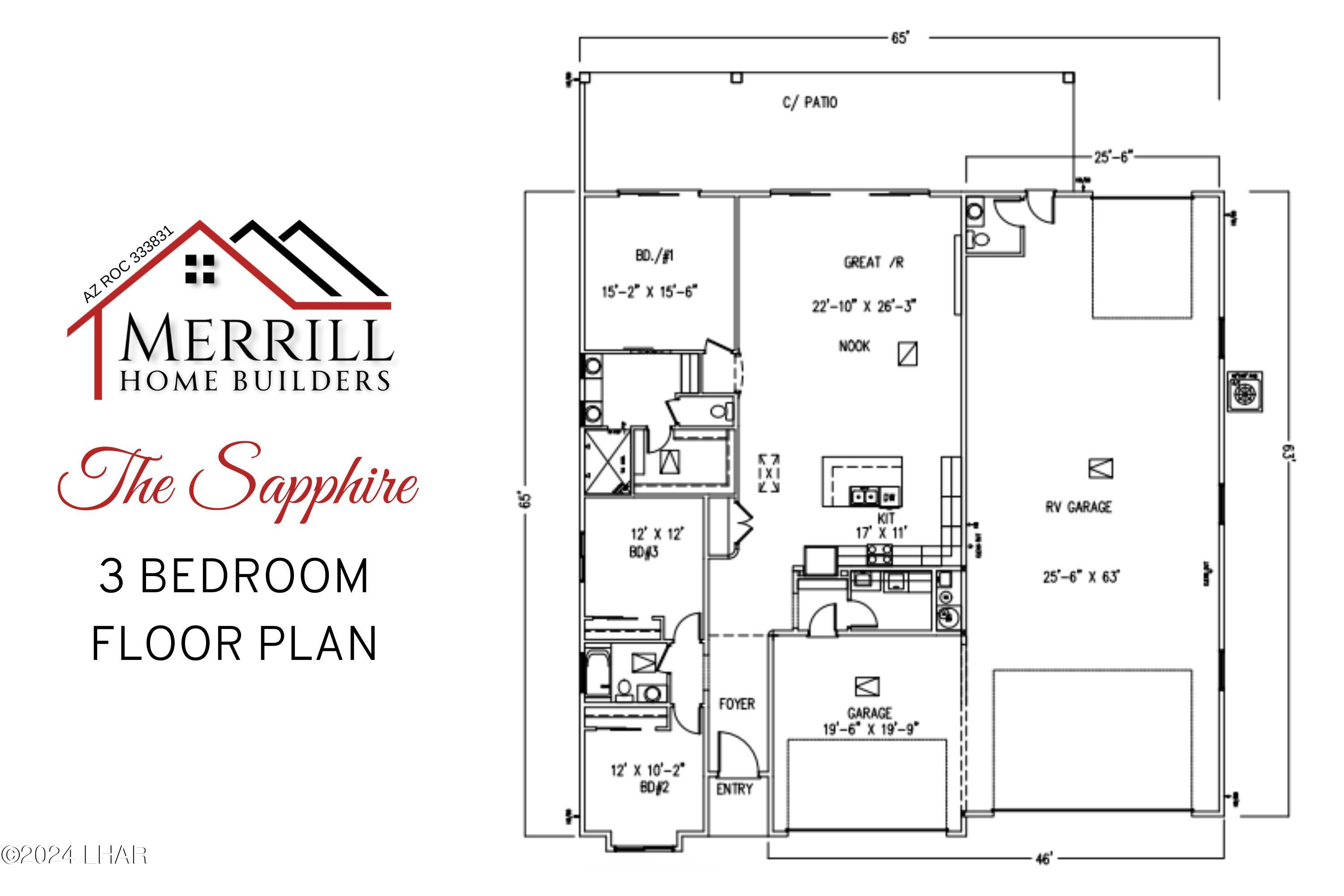 3 Bedroom Sapphire On-Your-Lot Plan, Lake Havasu City, Arizona, 86404, United States, 3 Bedrooms Bedrooms, ,2 BathroomsBathrooms,Residential,For Sale,3 Bedroom Sapphire On-Your-Lot Plan,1631950