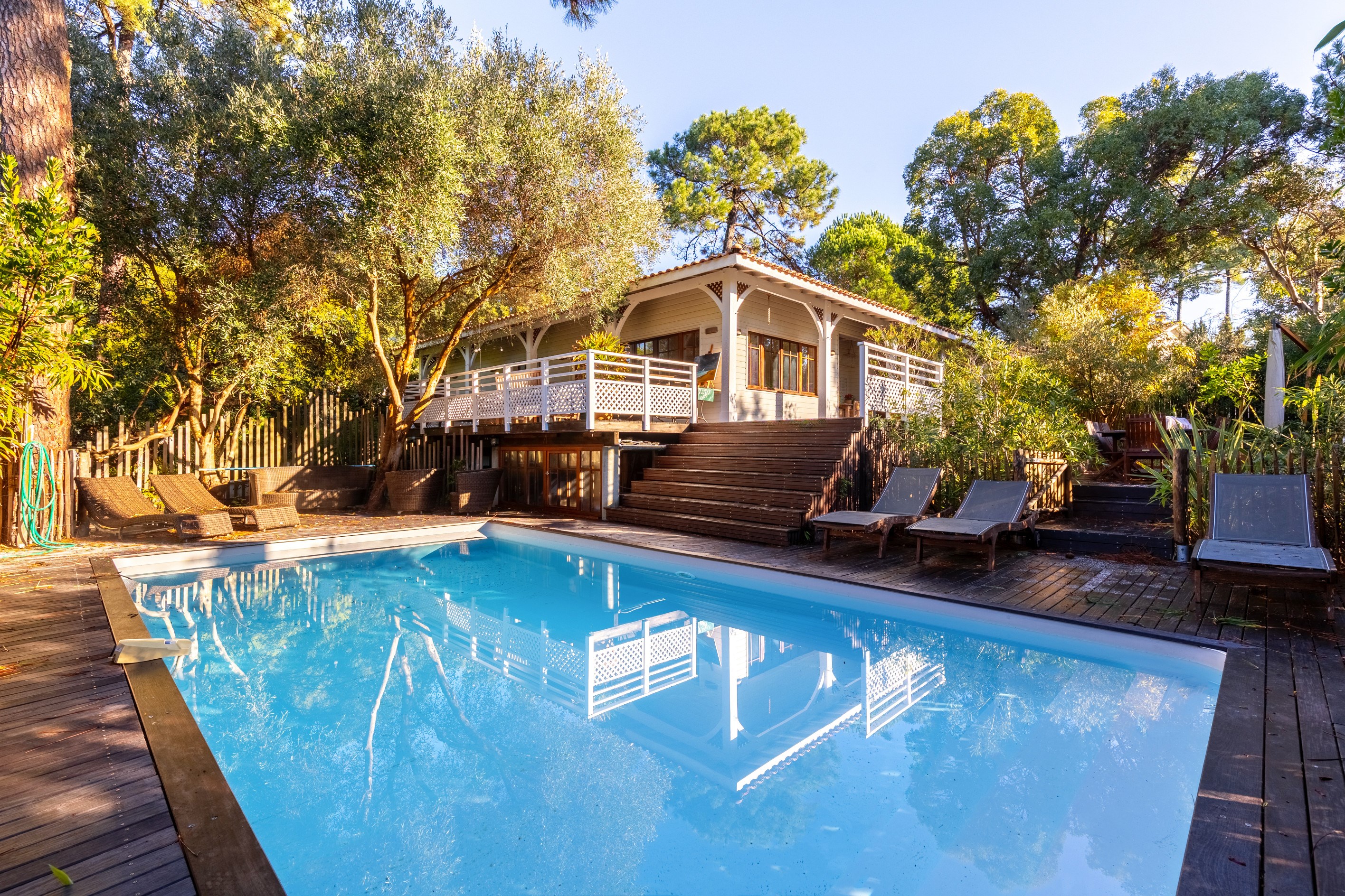  THE VALLONS DU CAP FERRET - CHARMING WOODEN VILLA WITH SWIMMING POOL - 物件實景