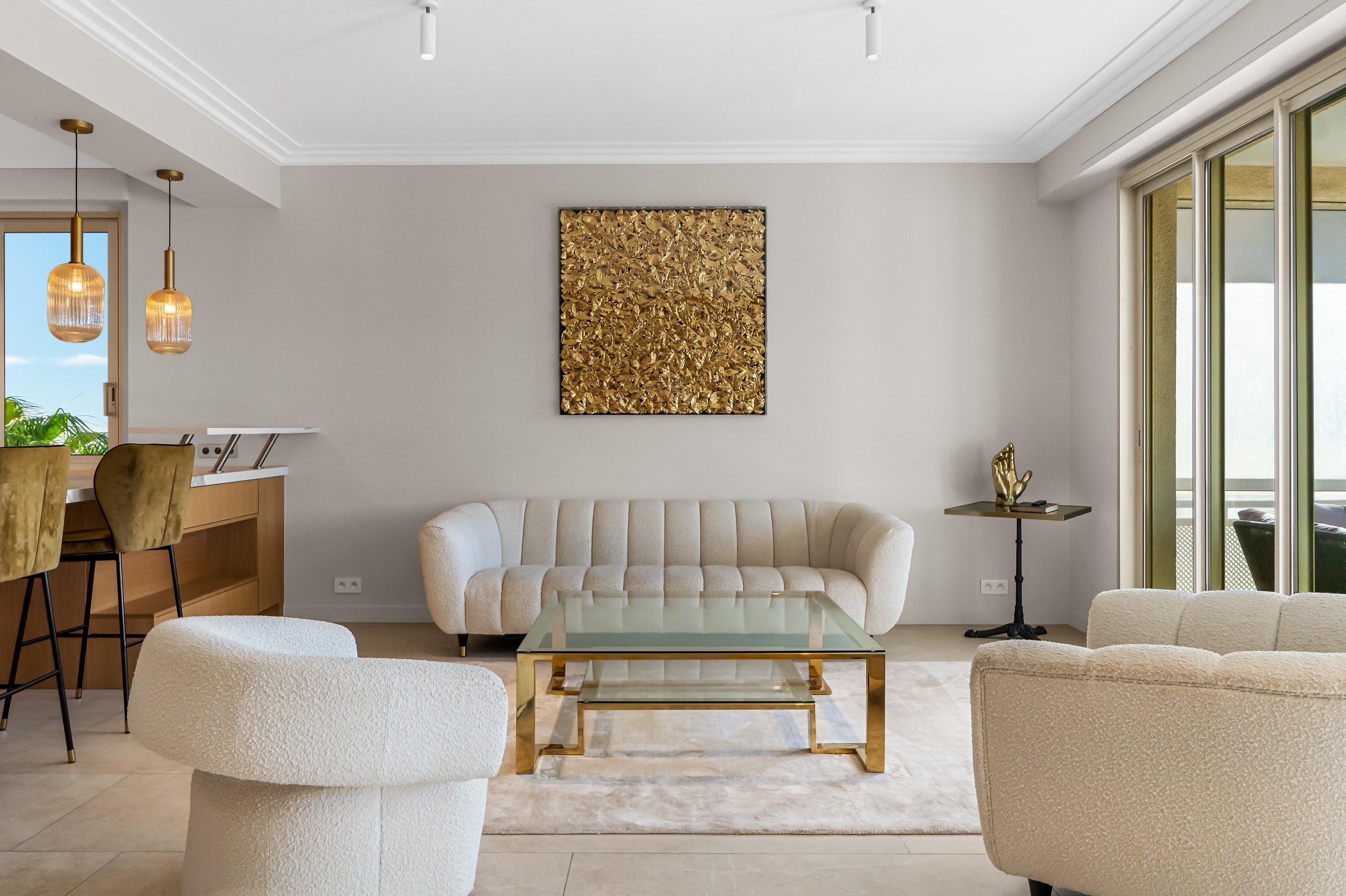  2-bedroom apartment for sale on the Croisette in Cannes, 97 sqm, terraces - 物件實景