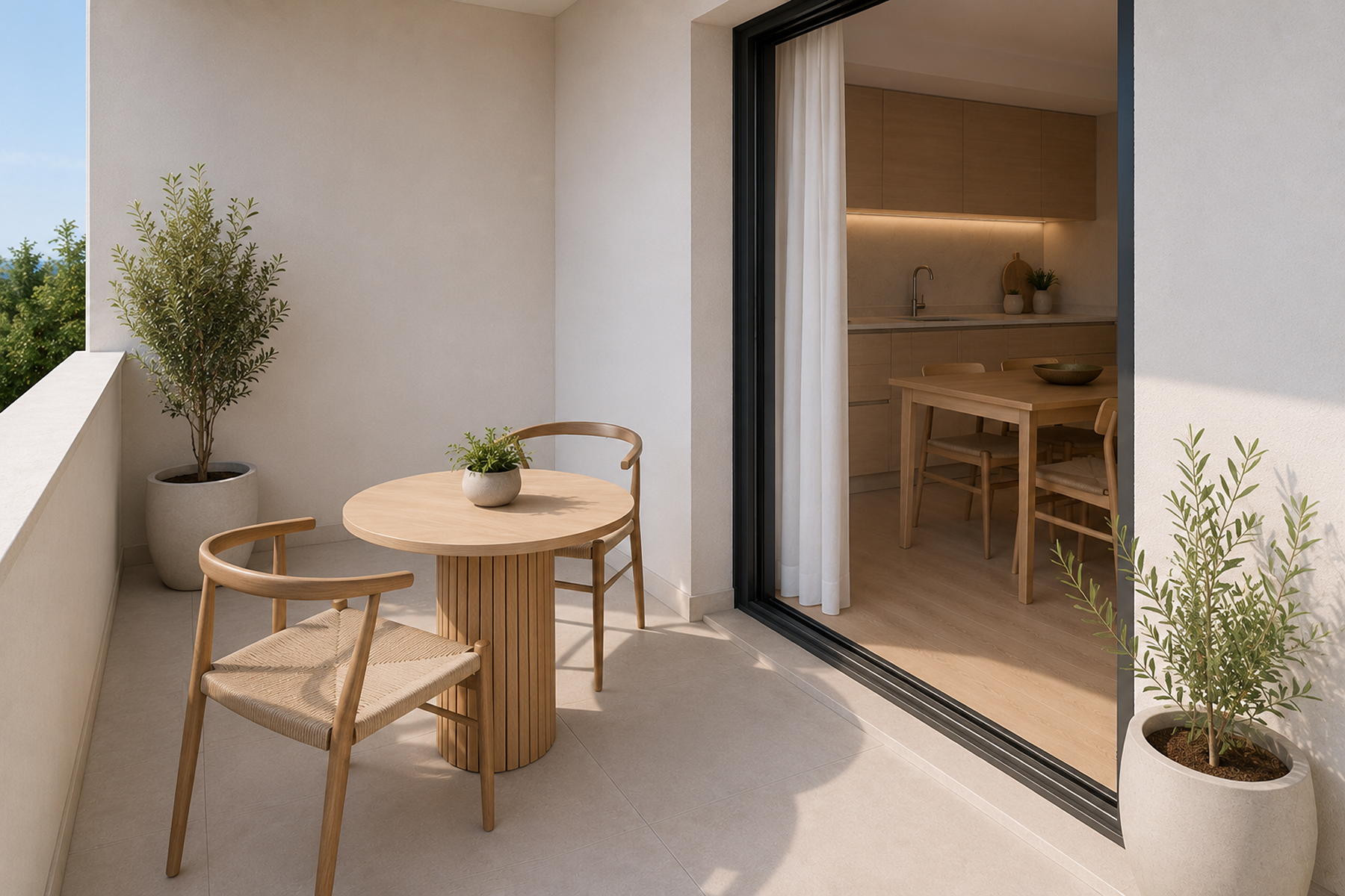  2-bedroom flat with small terrace, fully renovated and ready to move in - 物件實景