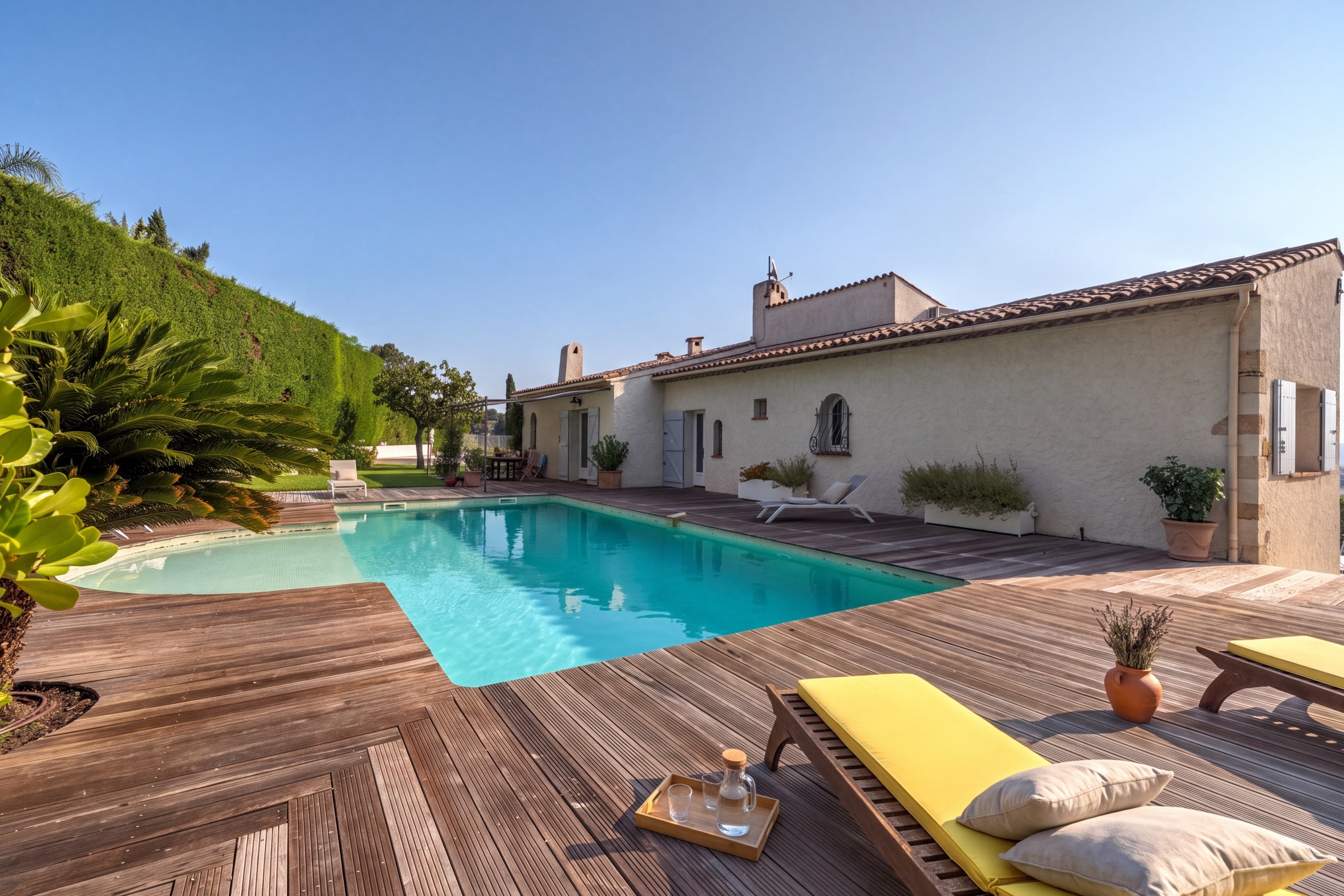  Golfe Juan, contemporary Provençal villa with pool and panoramic sea views - 物件實景