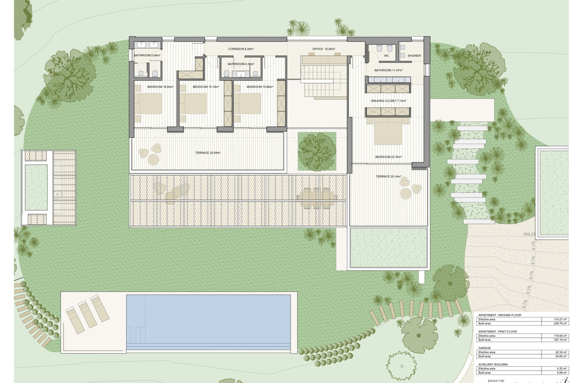  Modern villa in Castell-Platja d