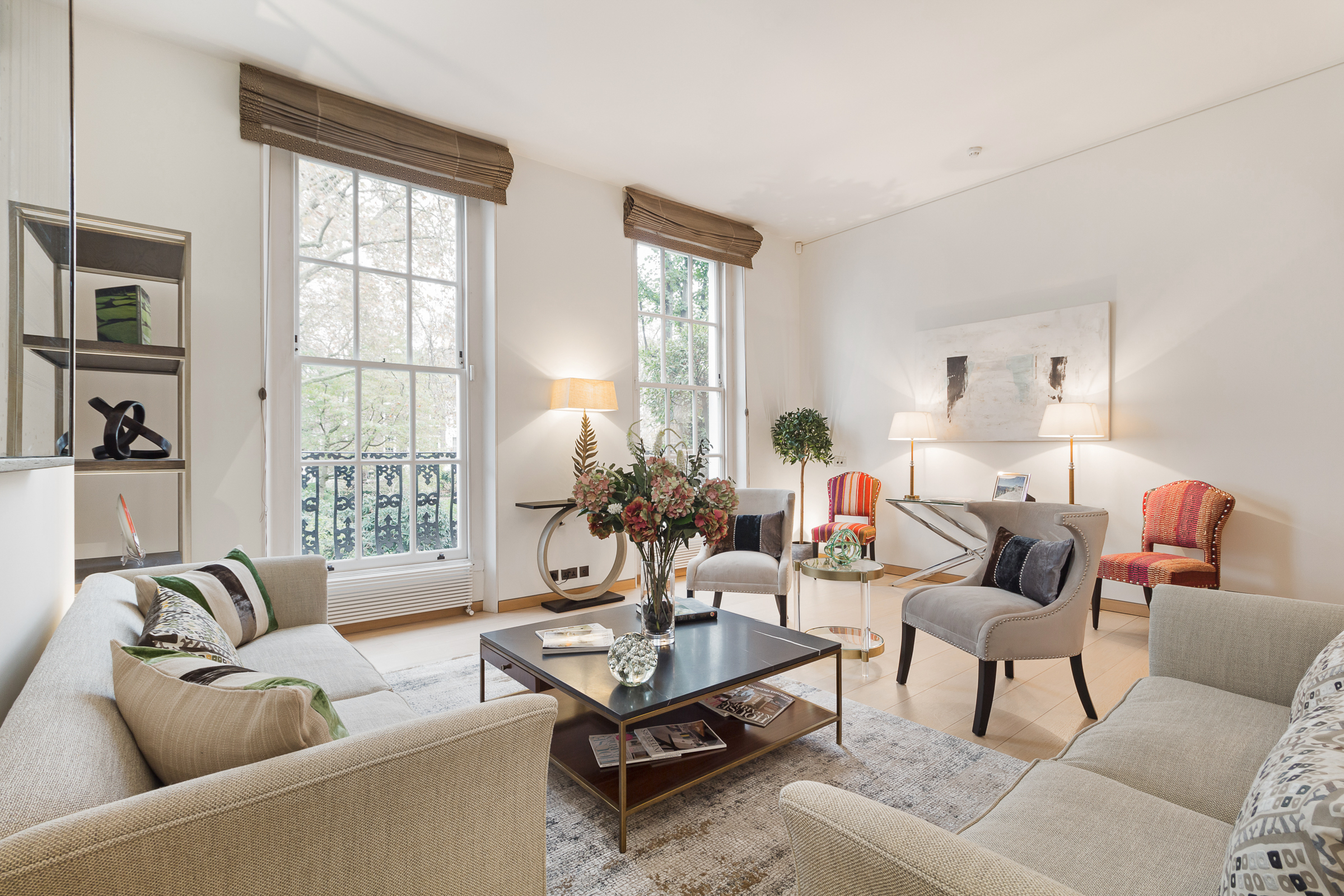  Grade II-Listed Townhouse on Montpelier Square with Terrace and Garden Views - 物件實景