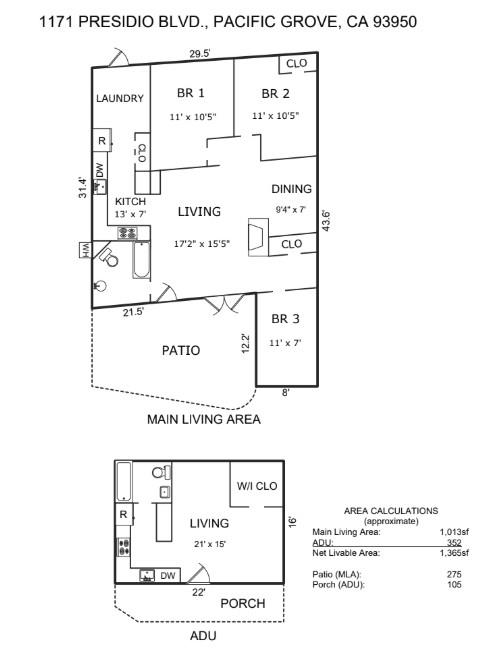 Pacific Grove, California, 93950, United States, 3 Bedrooms Bedrooms, ,2 BathroomsBathrooms,Residential,For Sale,1999669