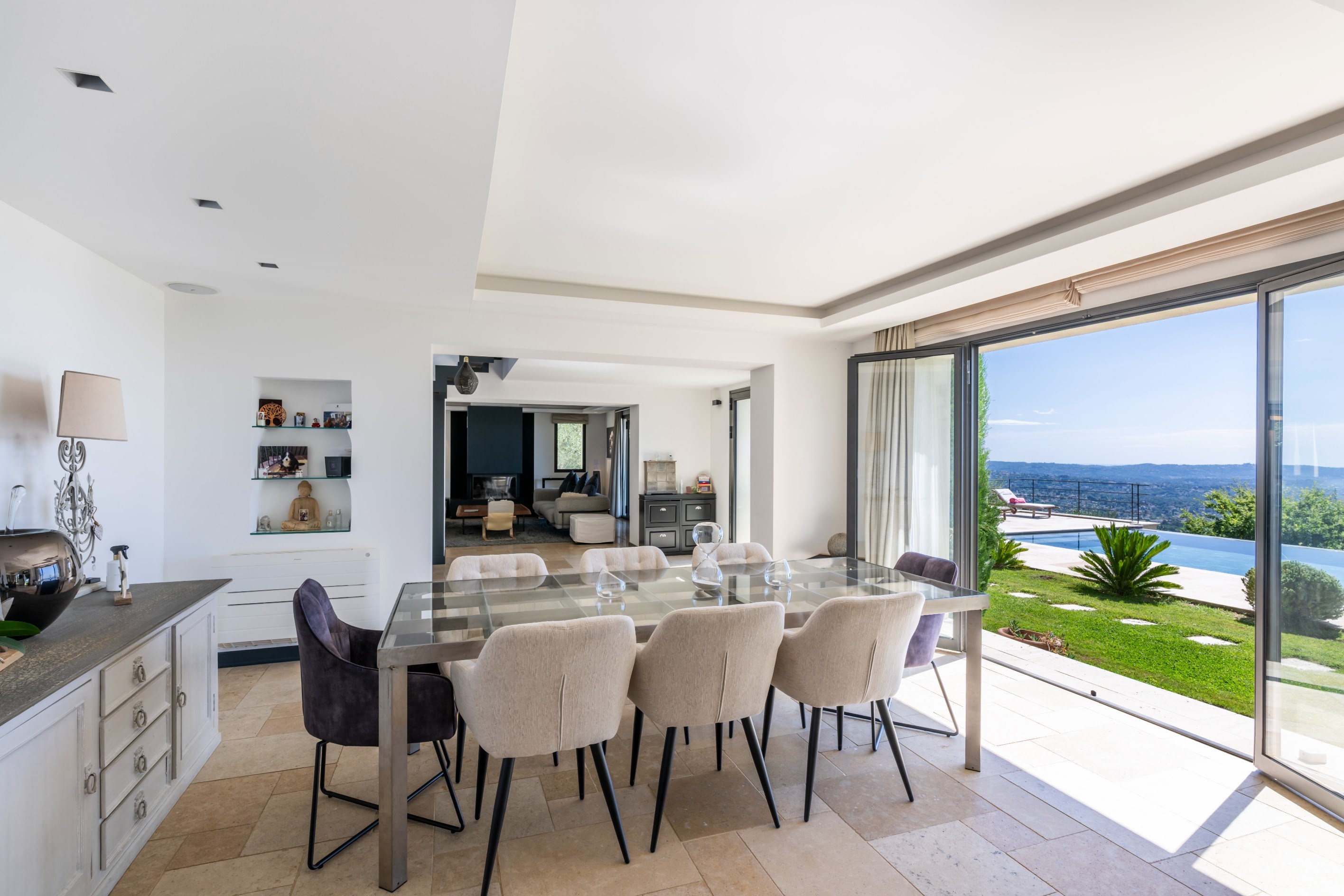  Le Tignet, renovated villa for sale with panoramic sea views, infinity pool and… - 物件實景