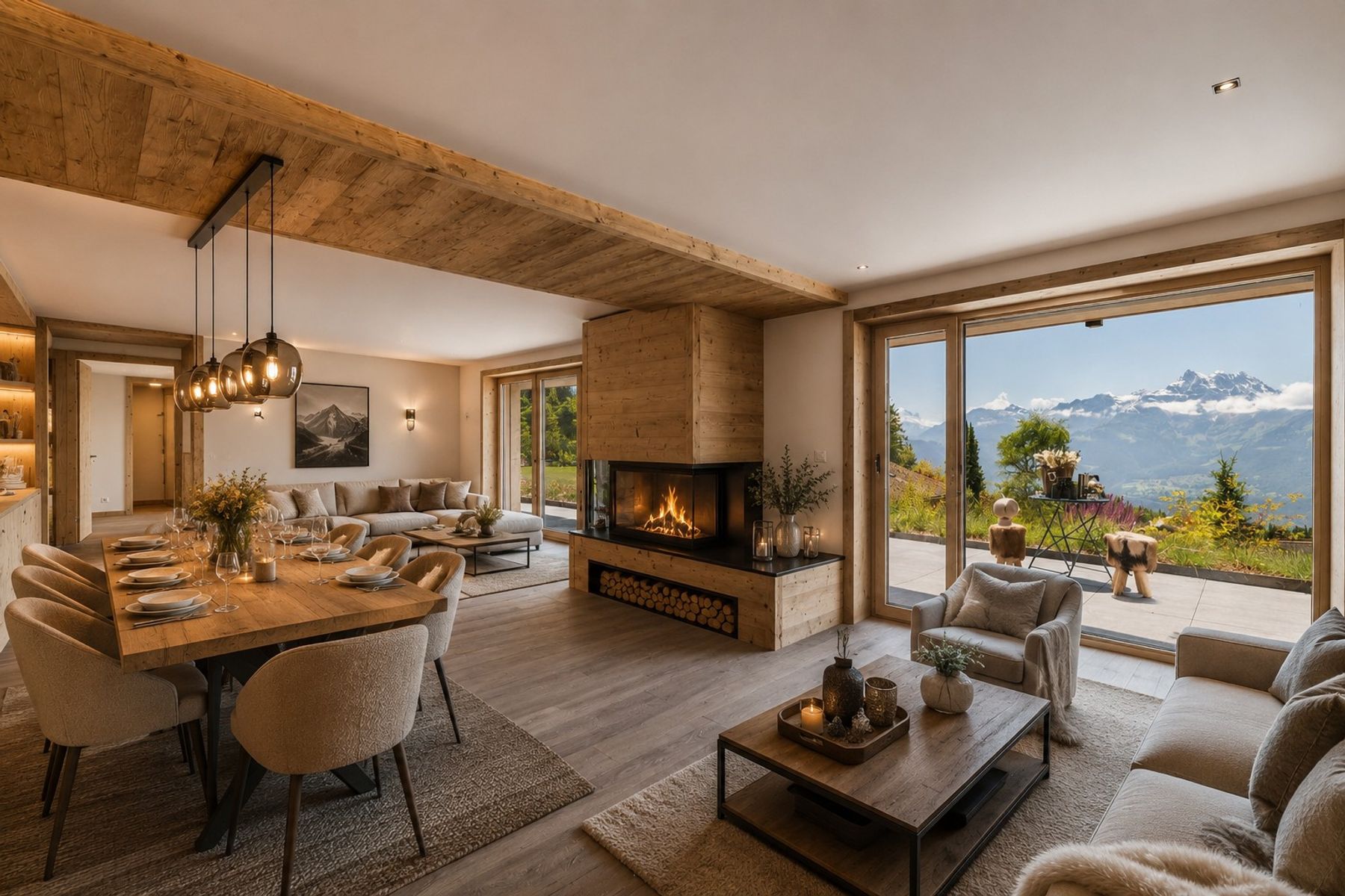  Rare duplex with garden, ski-in & ski-out, sublime view - 物件實景