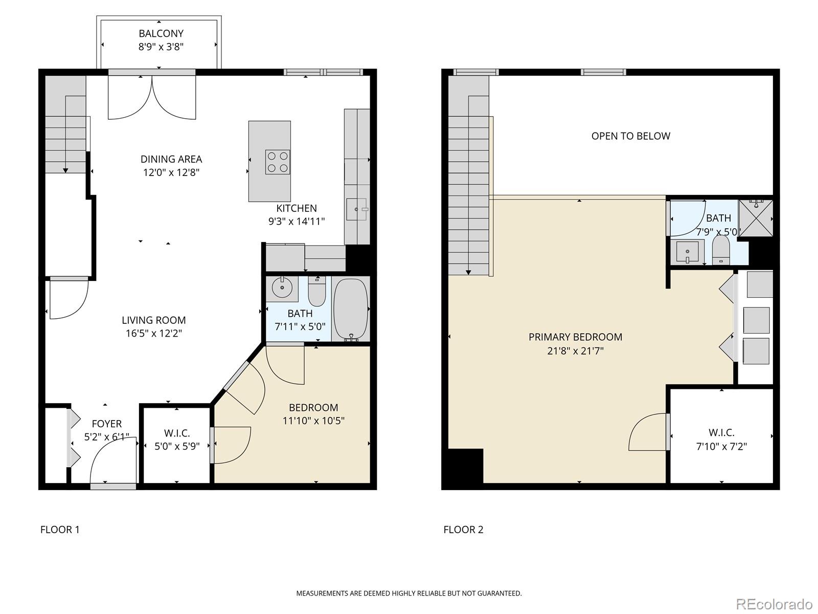 Denver, Colorado, 80218, United States, 2 Bedrooms Bedrooms, ,1 BathroomBathrooms,Residential,For Sale,1992053