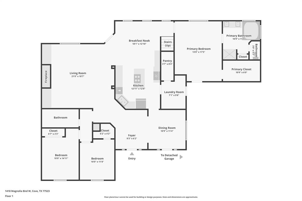 1418 Magnolia Bend W, Baytown, Texas, 77523, United States, 3 Bedrooms Bedrooms, ,3 BathroomsBathrooms,Residential,For Sale,1418 Magnolia Bend W,1616433
