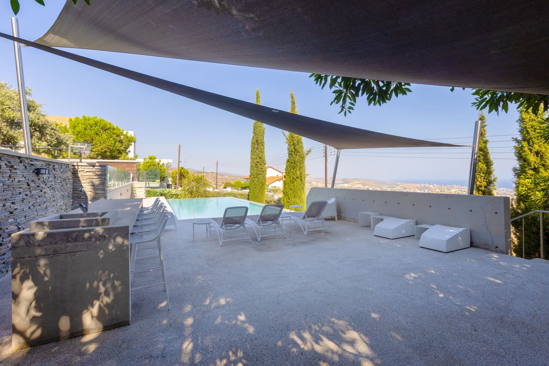  Sea-View Five Bedroom Villa with Private Pool in Mesa Geitonia, Limassol - 物件實景