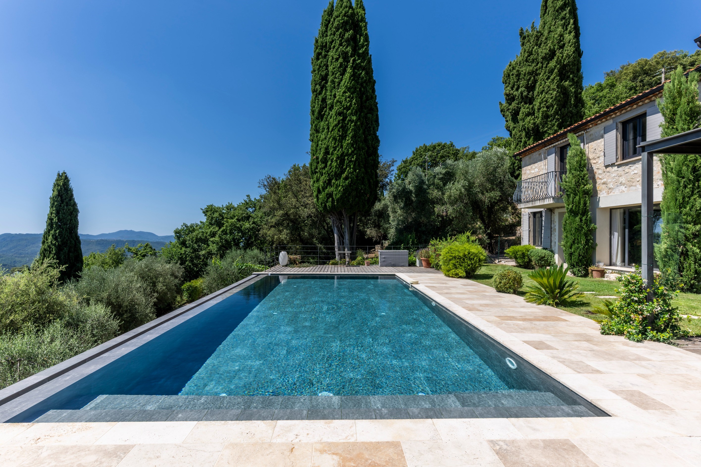  Le Tignet, renovated villa for sale with panoramic sea views, infinity pool and… - 物件實景