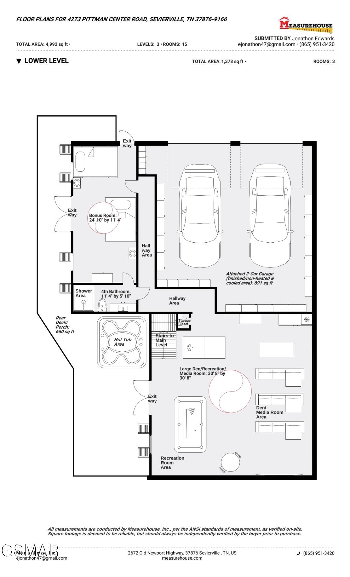 Sevierville, Tennessee, 37876, United States, 3 Bedrooms Bedrooms, ,5 BathroomsBathrooms,Residential,For Sale,1978747
