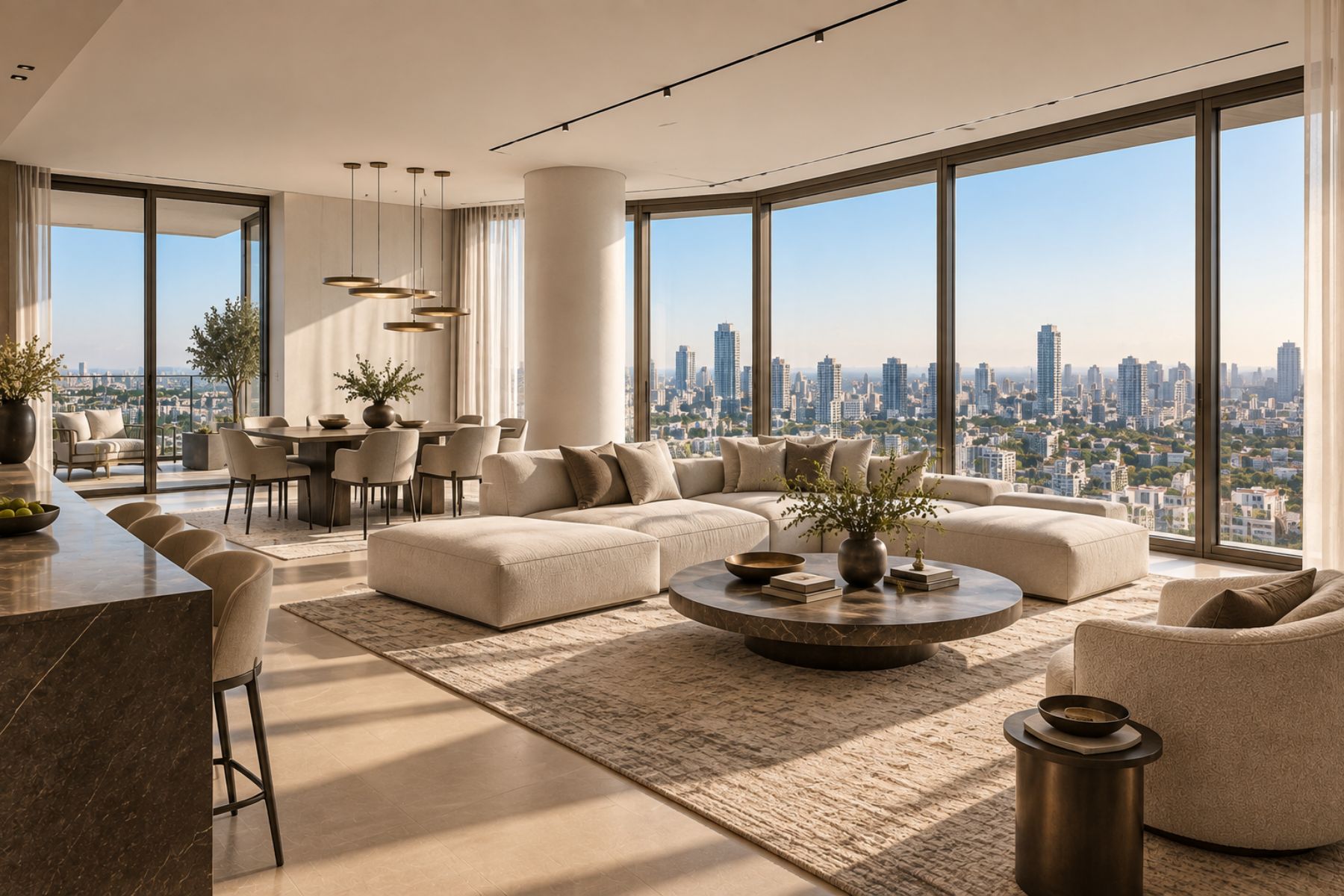  35th-Floor Residence at Kikar HaMedina Towers, Tel Aviv - 物件實景