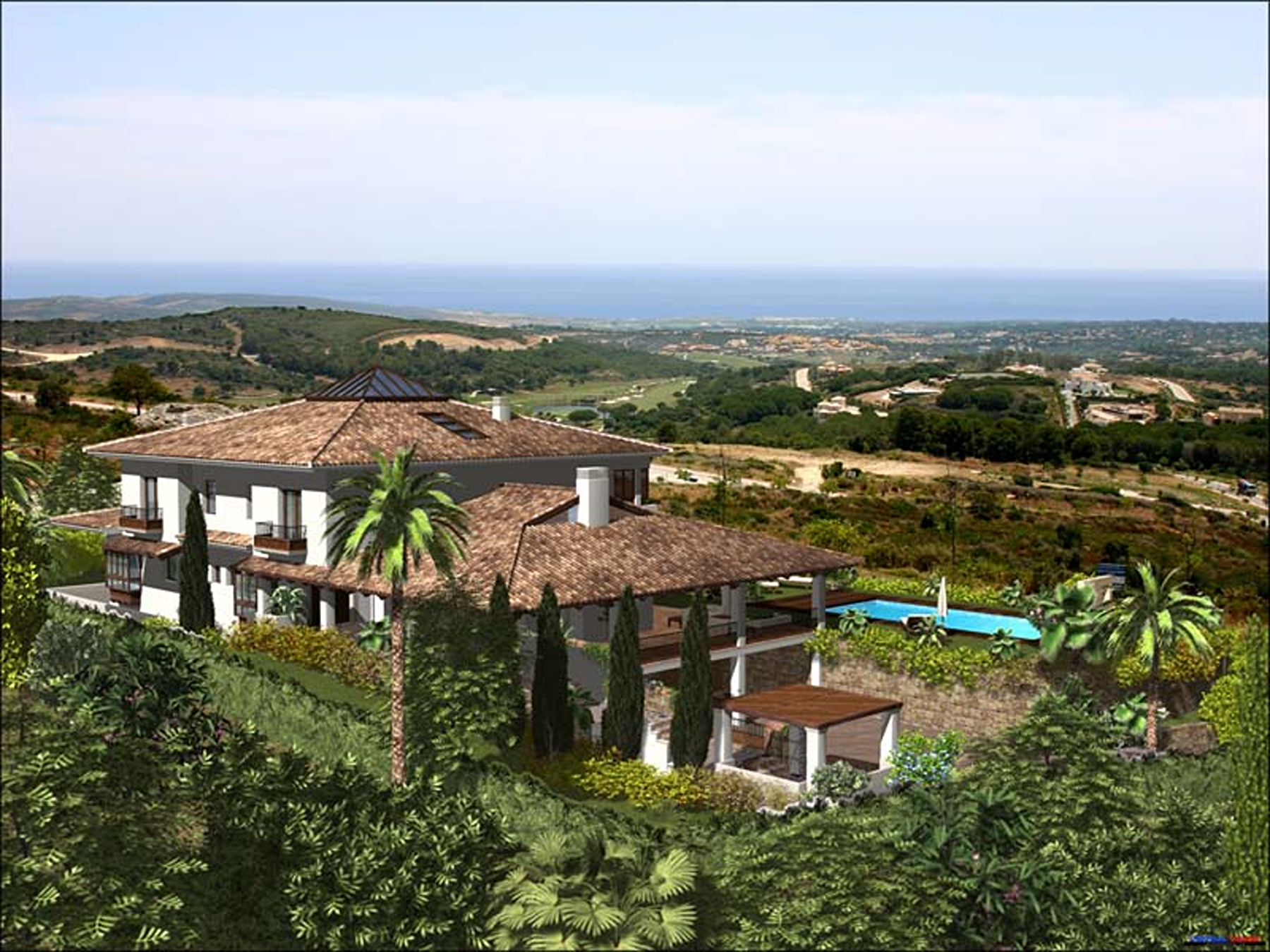  Turnkey custom villa project with panoramic views in La Reserva, Sotogrande - 物件實景