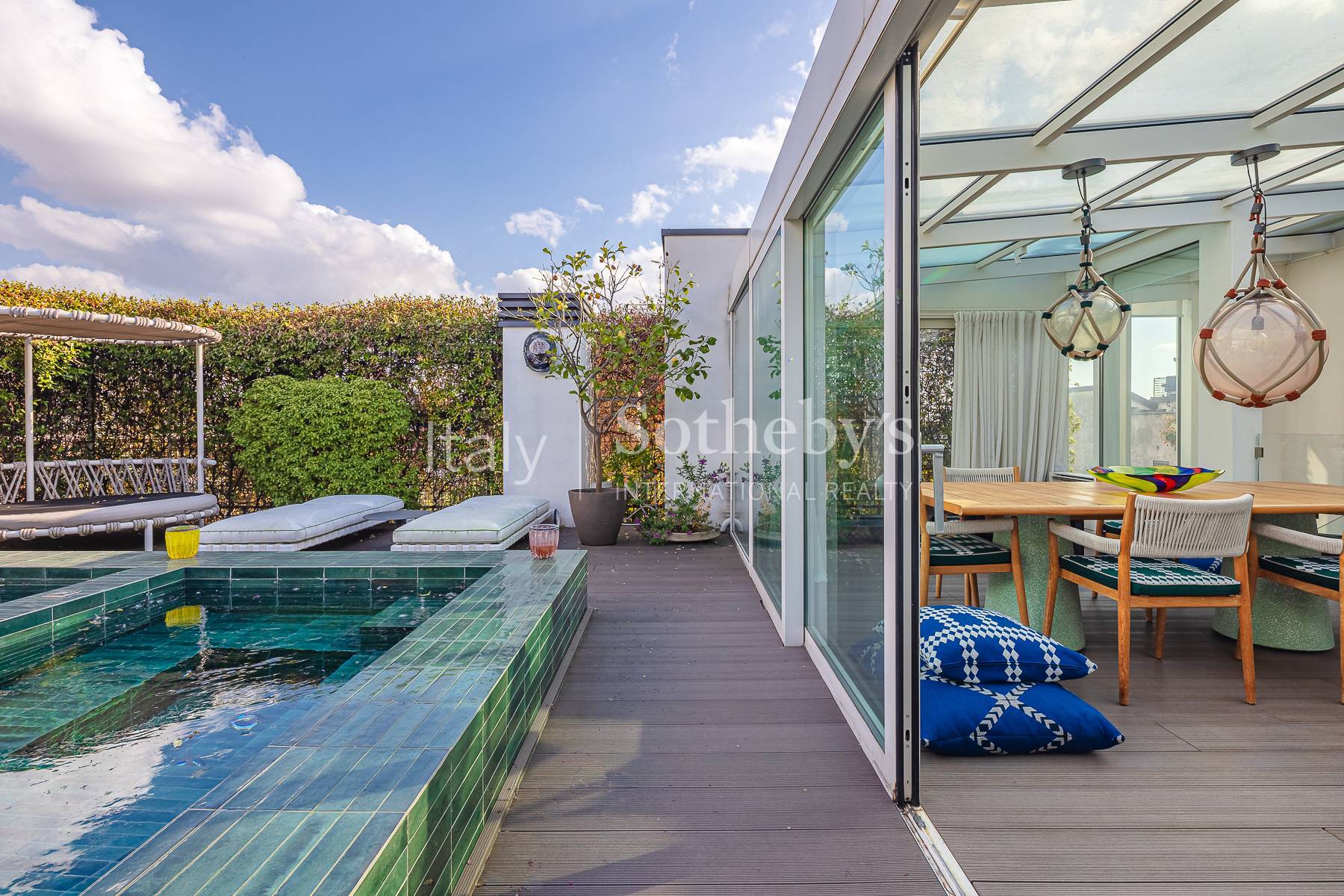  Furnished penthouse with terrace and pool in Brera district - 物件實景