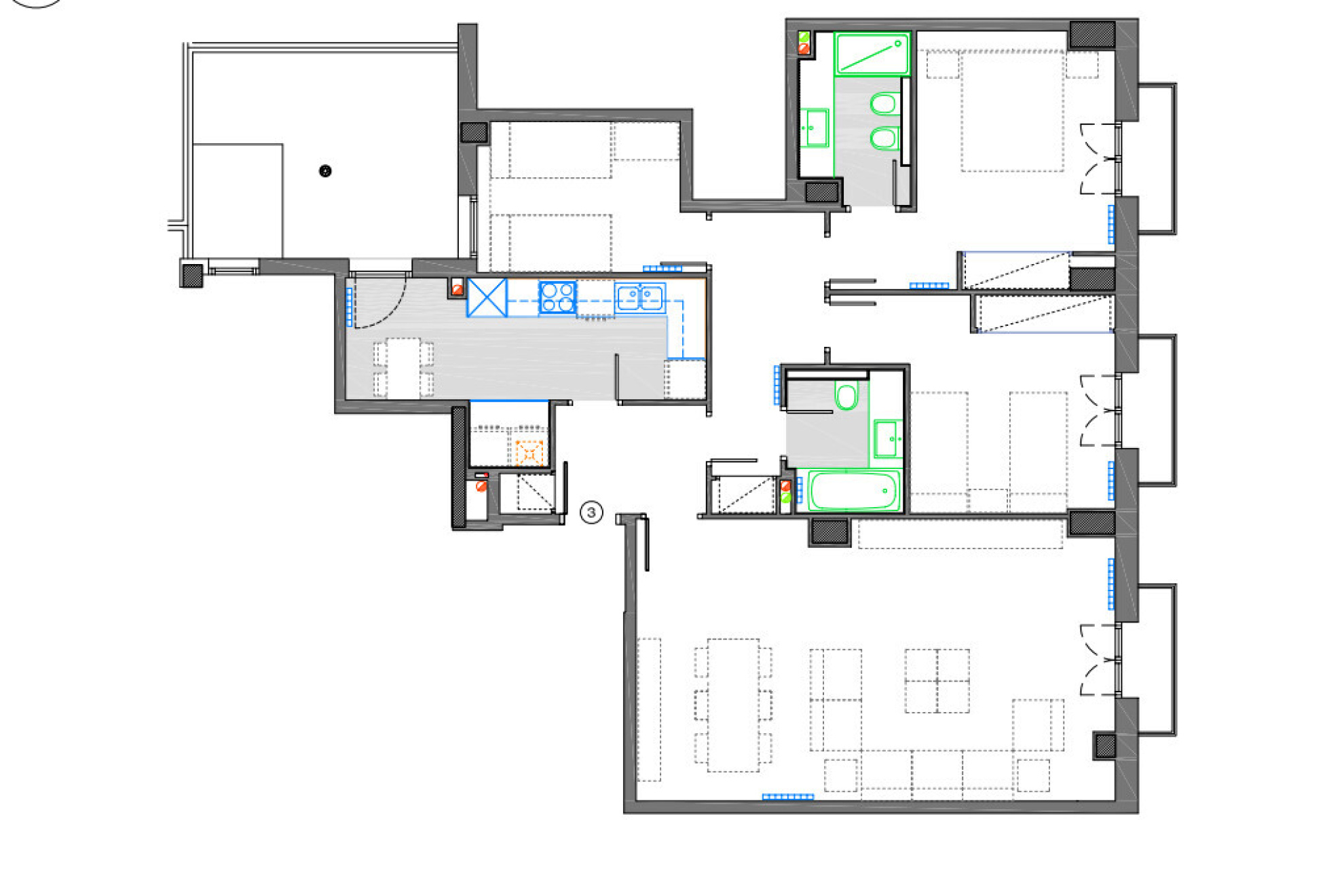  Apartment with pool, parking and harbor views in the Gothic Quarter - 物件實景