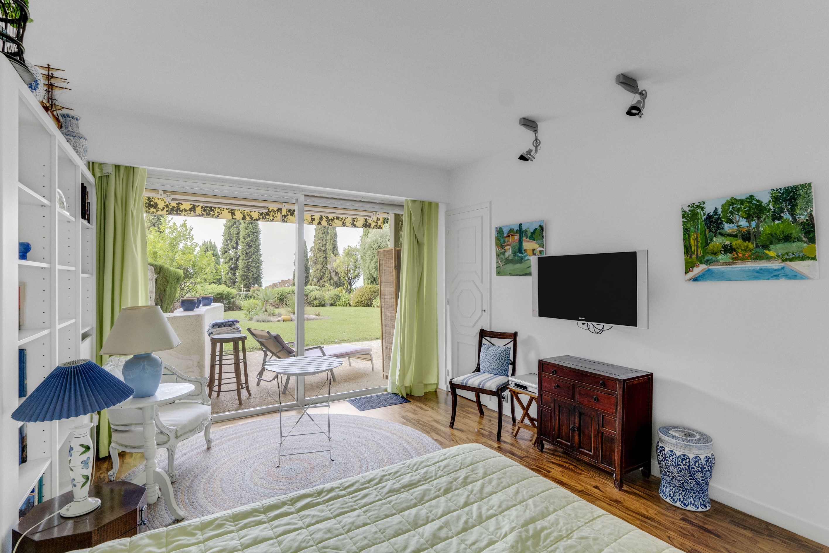  Cannes Croix des Gardes, luxury garden apartment for sale, sea views, private g… - 物件實景