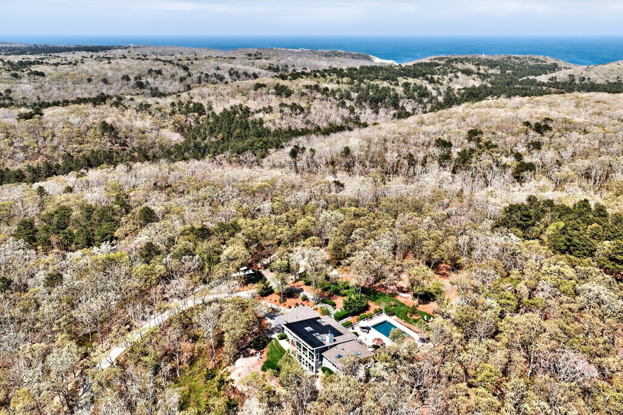 Seashore Serenity on 4.72 Acres with Pool, Guest Cottage & Sunset Views - 物件實景