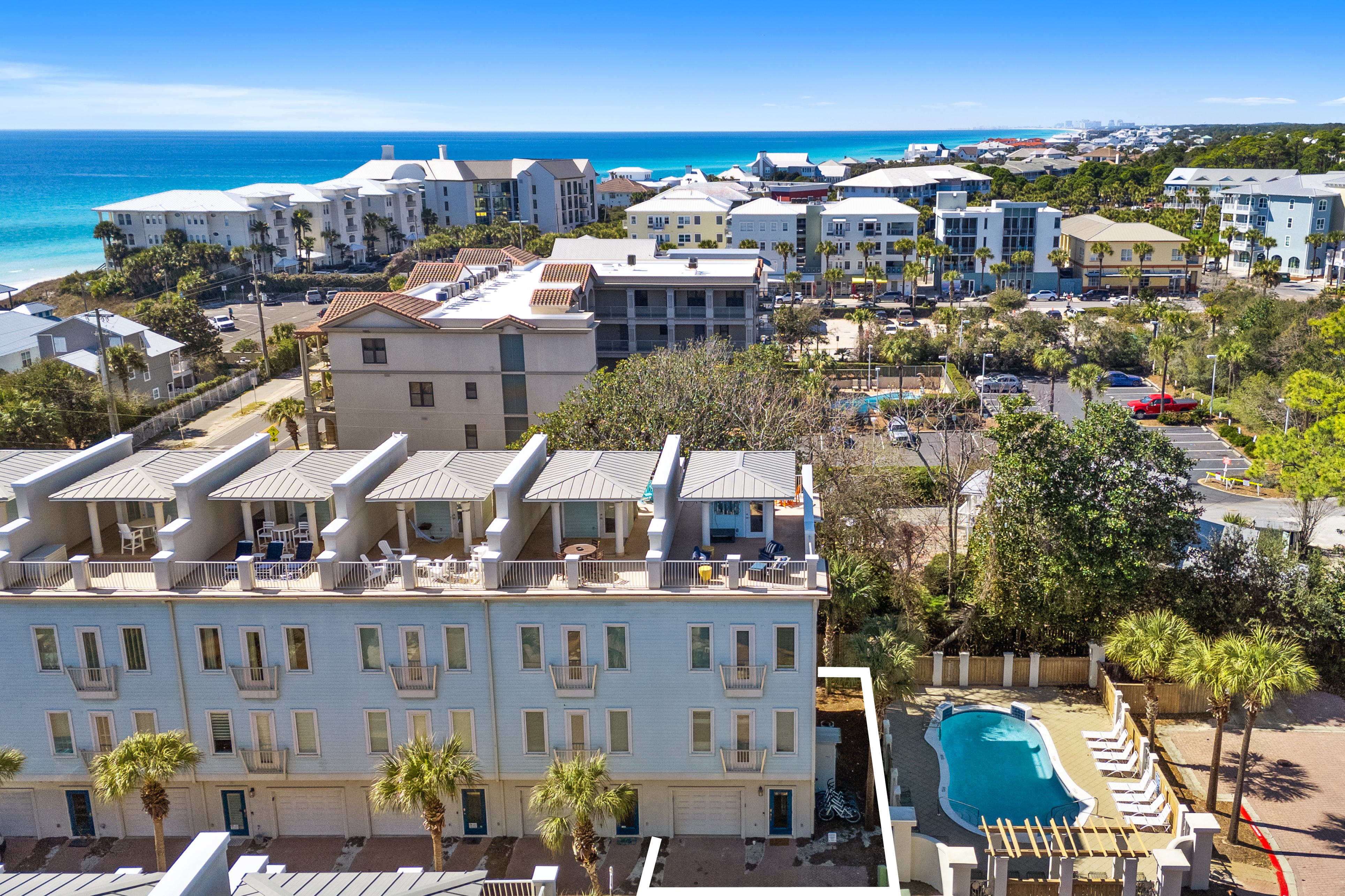  Remodeled End-Unit Townhome With gulf Views And Rooftop Retreat - 物件實景