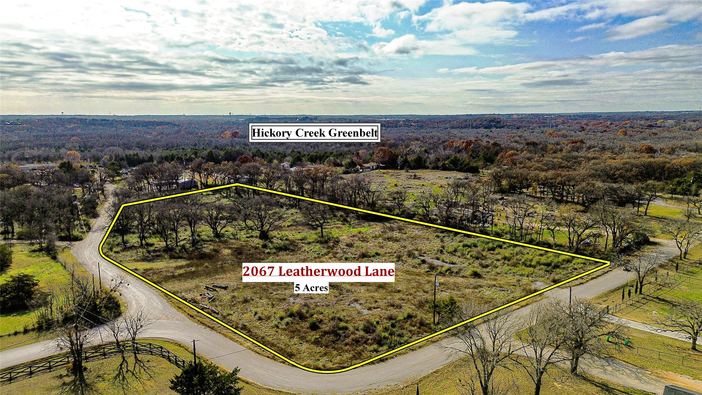 2067 Leatherwood Lane, Denton, Texas, 76210, United States, ,Land,For Sale,2067 Leatherwood Lane,1671827