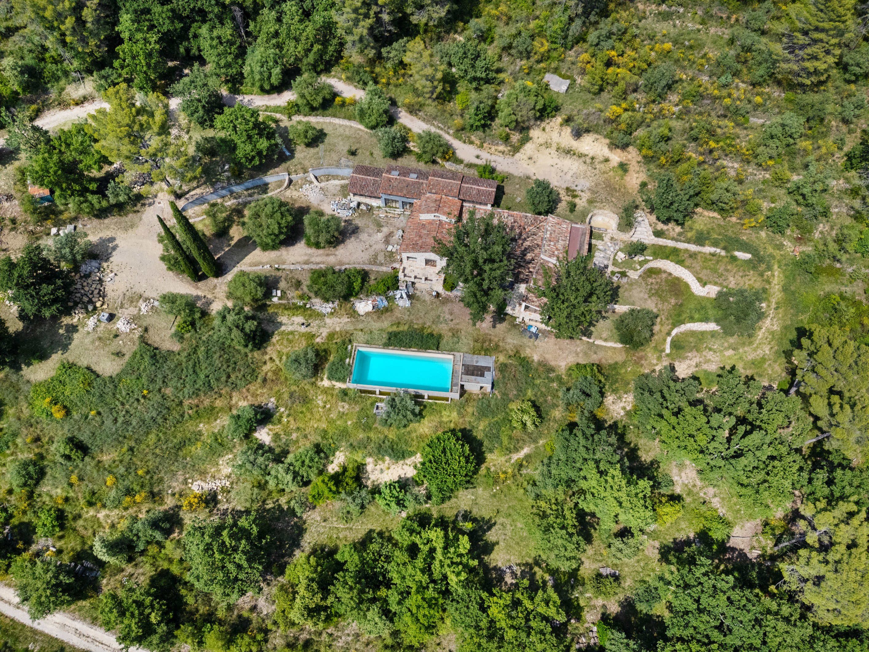  Stone house with panoramic view and olive grove in Tourrettes near Terre Blanch… - 物件實景
