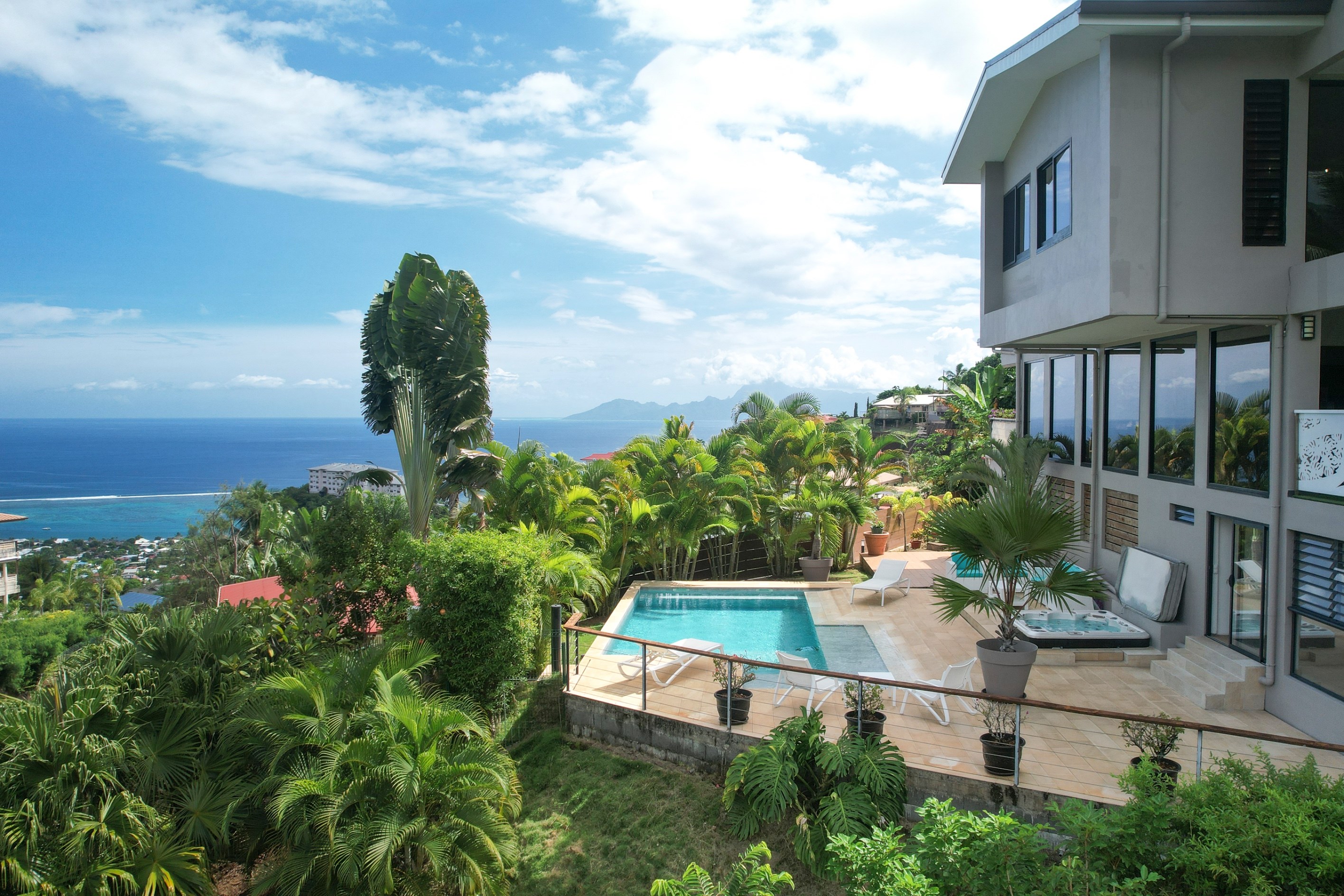  Tahiti - Punaauia - Architect-designed villa with unique panorama and independe… - 物件實景