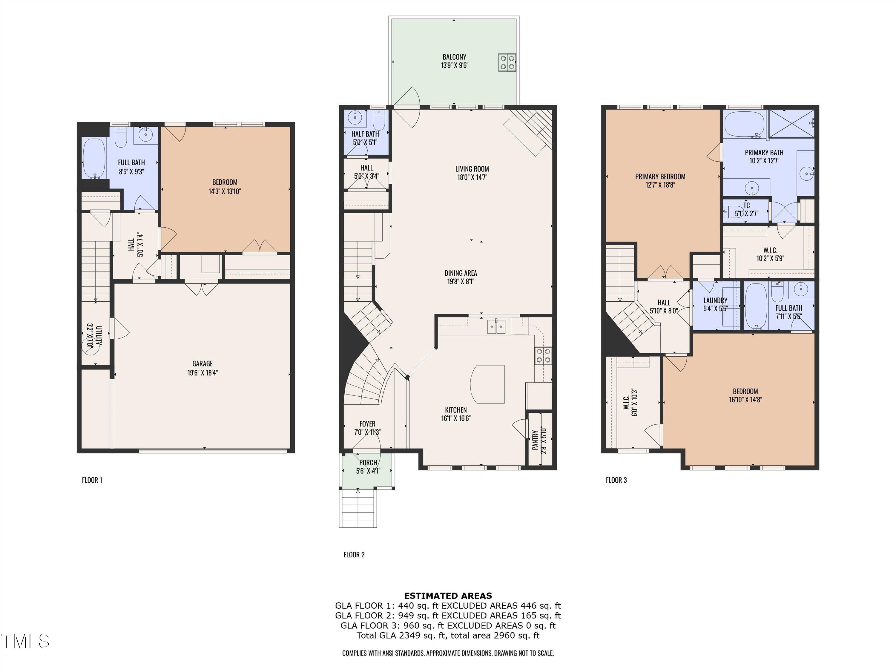Raleigh, North Carolina, 27612, United States, 3 Bedrooms Bedrooms, ,4 BathroomsBathrooms,Residential,For Sale,1932612