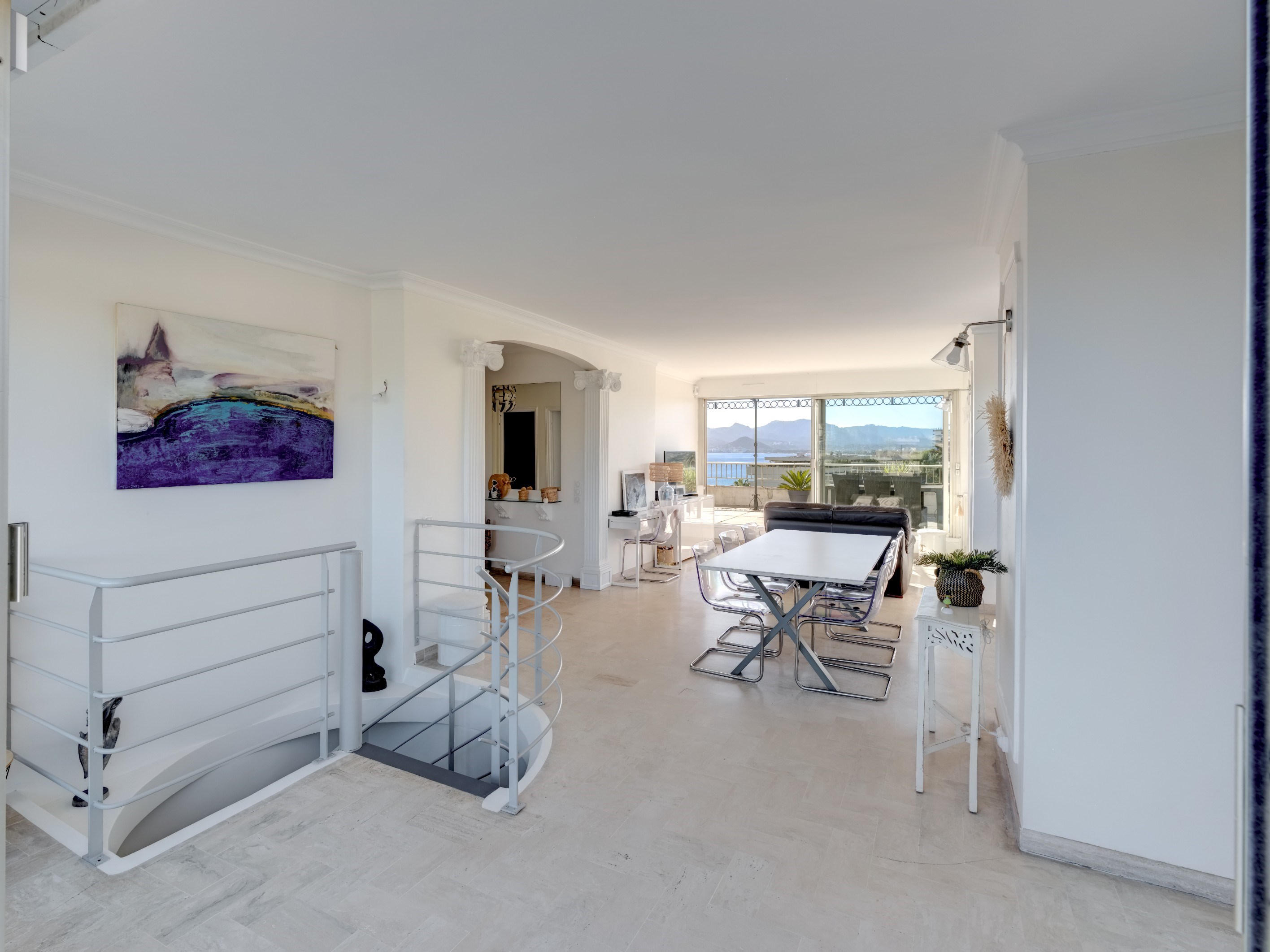  4-room duplex penthouse in Cannes Plages du Midi with terrace and sea view - 物件實景