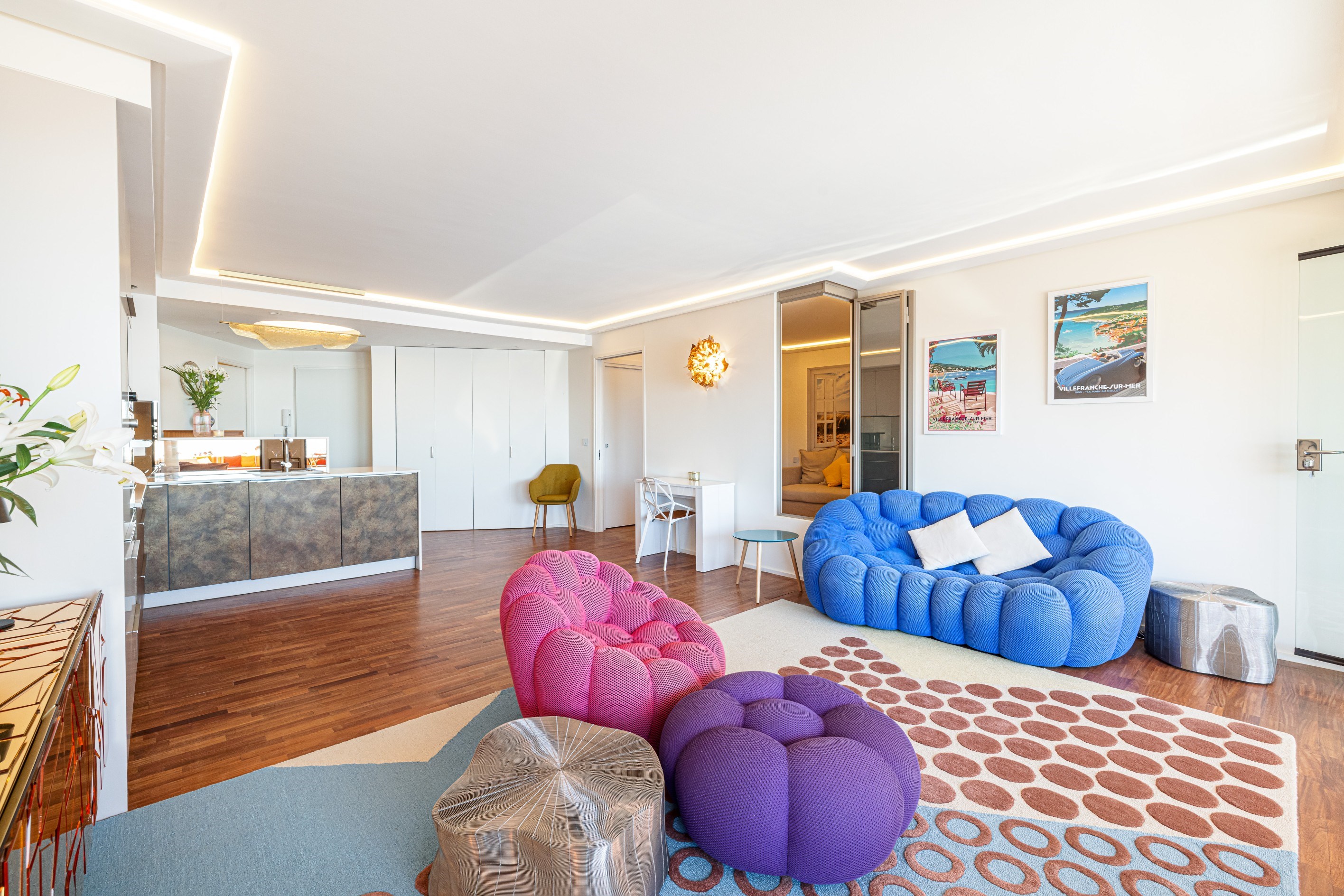  3-room apartment for sale in Villefranche-sur-Mer with panoramic sea views, Gol… - 物件實景