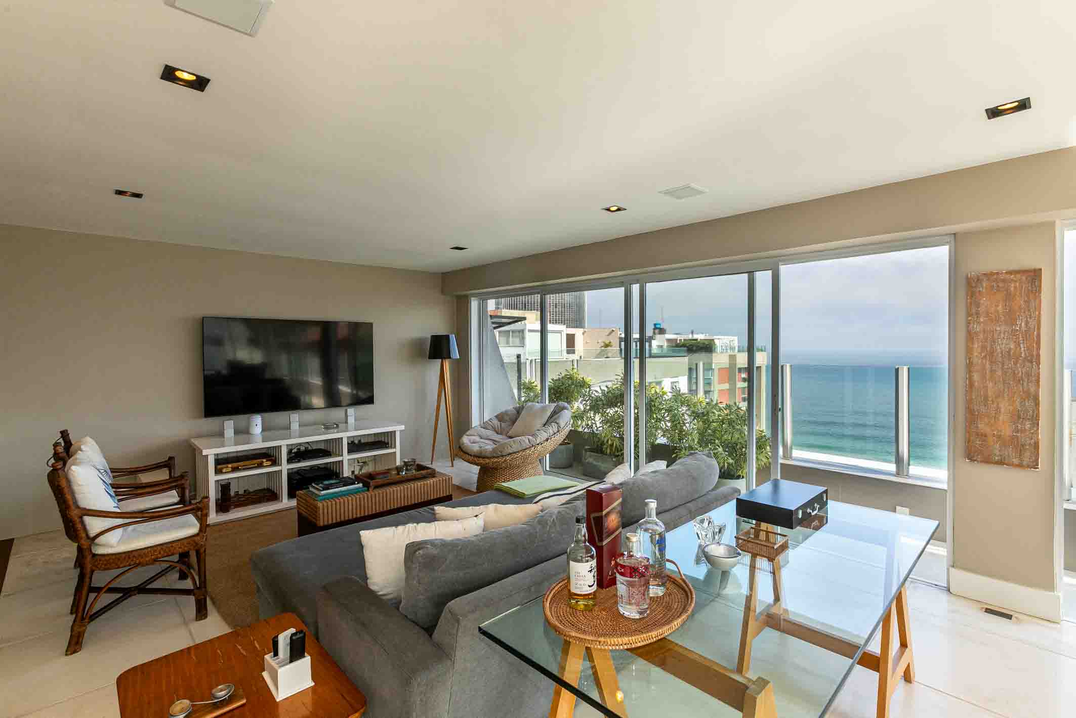  Duplex penthouse with ocean views in São Conrado - 物件實景