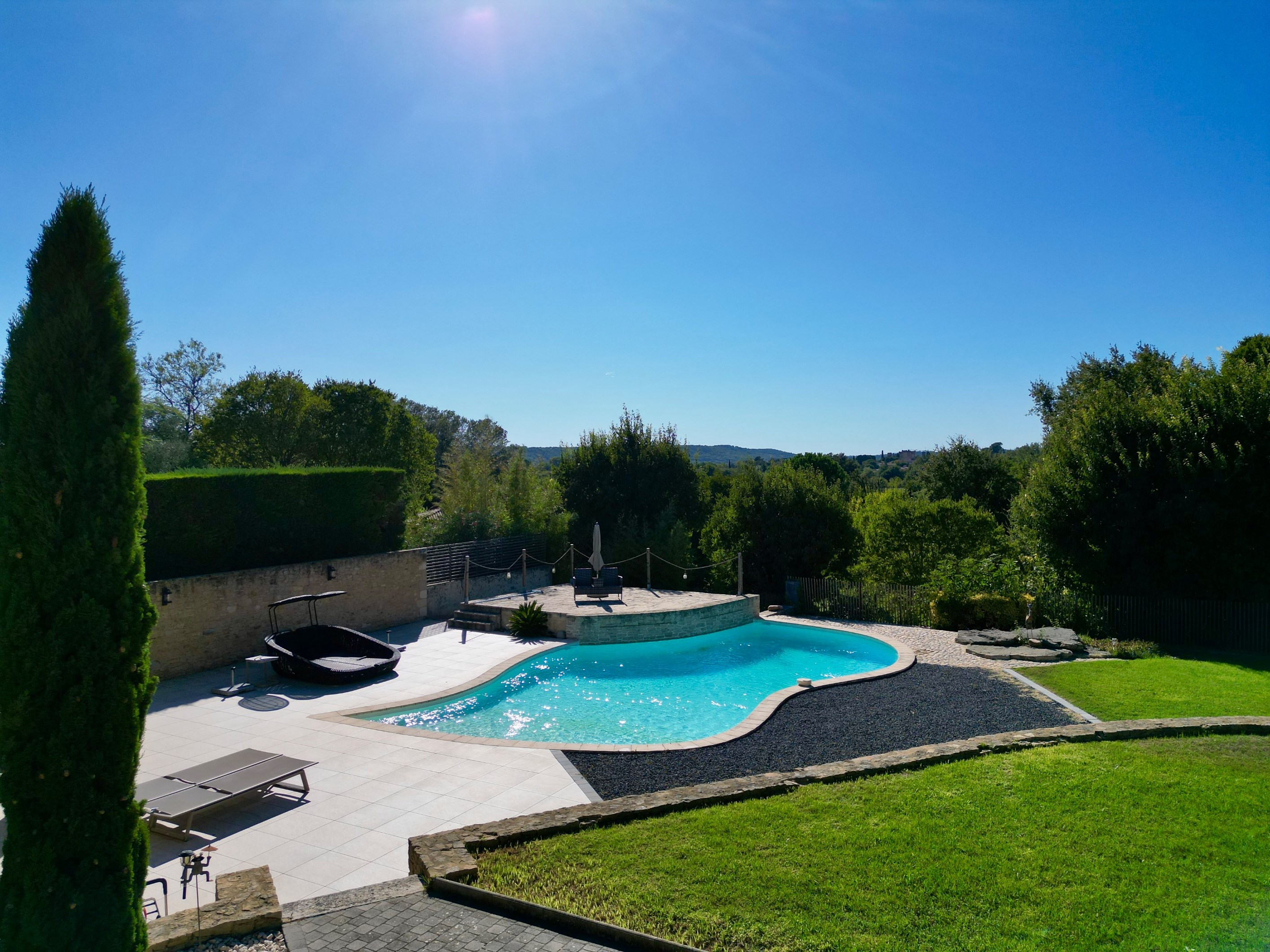  Uzès - Stone Property with Pool, Pool House and Panoramic Views - 物件實景
