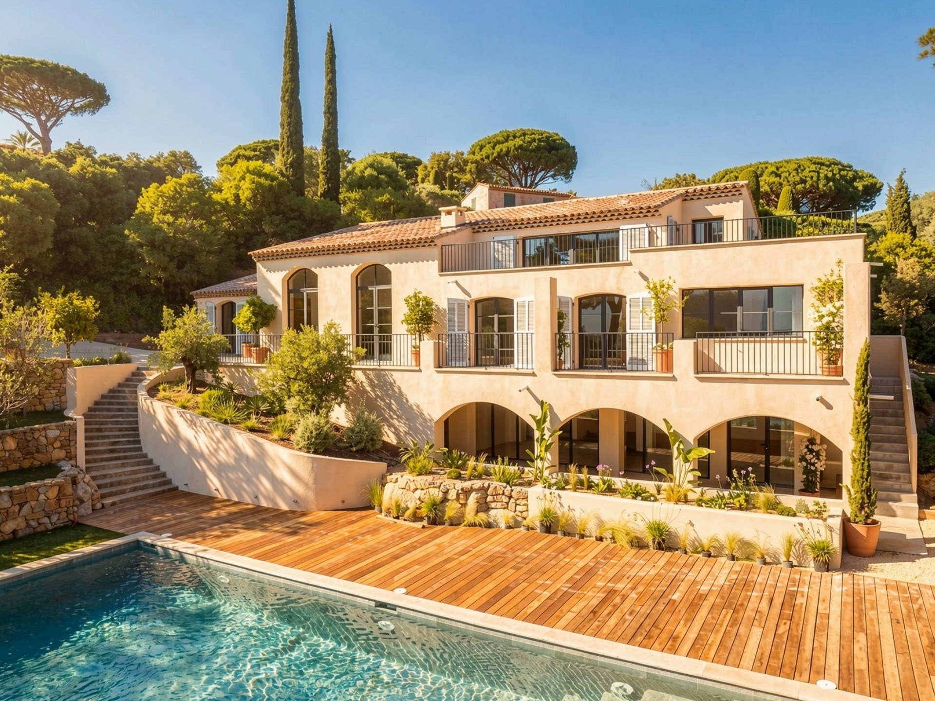  Ramatuelle – South-Facing Villa with Swimming Pool and Sea View - 物件實景