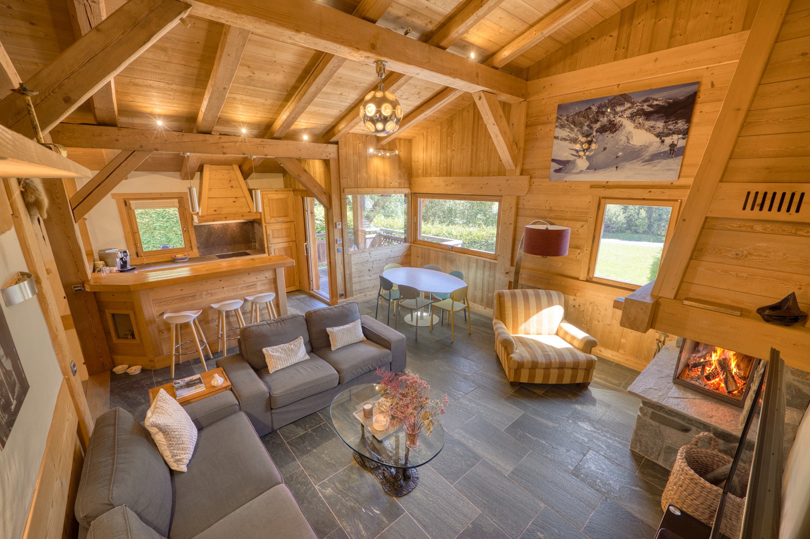  Chalet Louve in Megève — Rochebrune Views and South-Facing Aspect - 物件實景